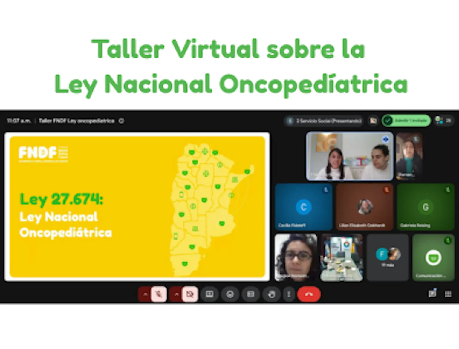 Un nuevo Taller Virtual sobre la Ley Oncopediátrica