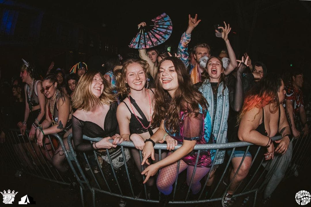 Audience having fun at The North Warehouse enjoying Funktion-One sound