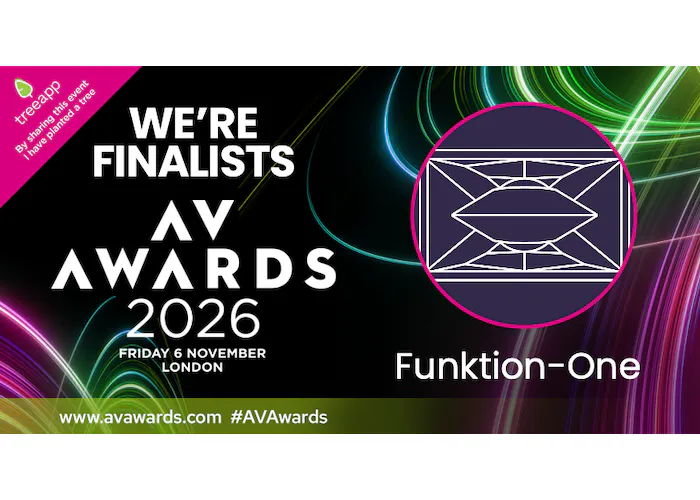 AV Awards 2026 - Finalist - Funktion-One