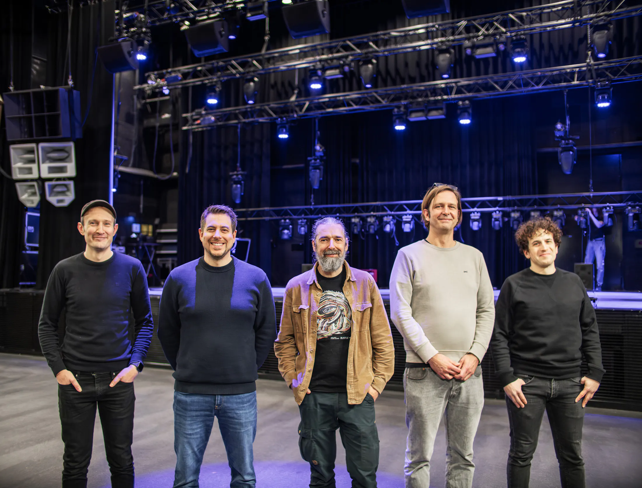 Funktion-One's Will Wright, More AV's Remco van der Werff, Neushoorn's Michiel Cornelisse, More AV's Ted Beets, Holophonix's Francesco Papaleo