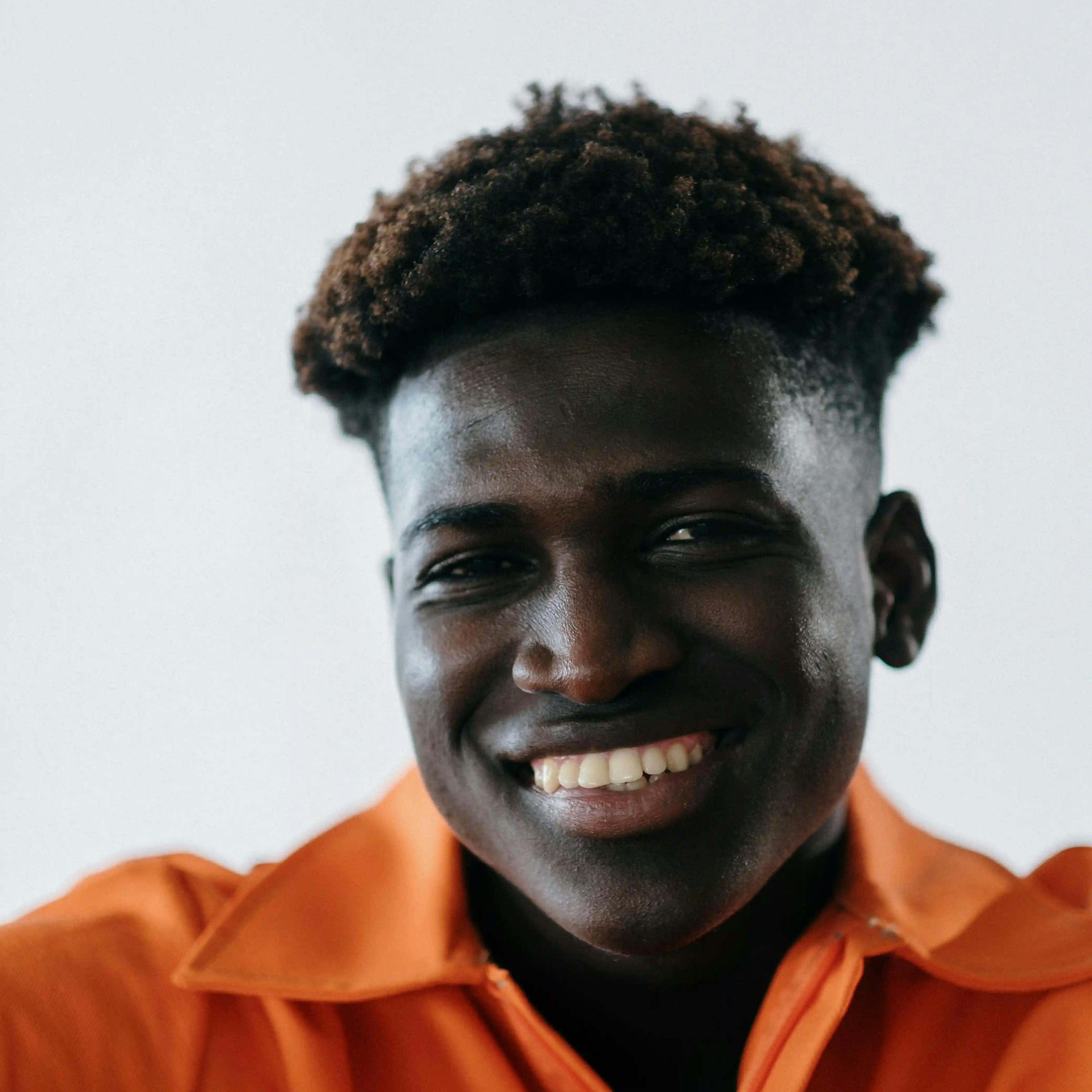 man smiling