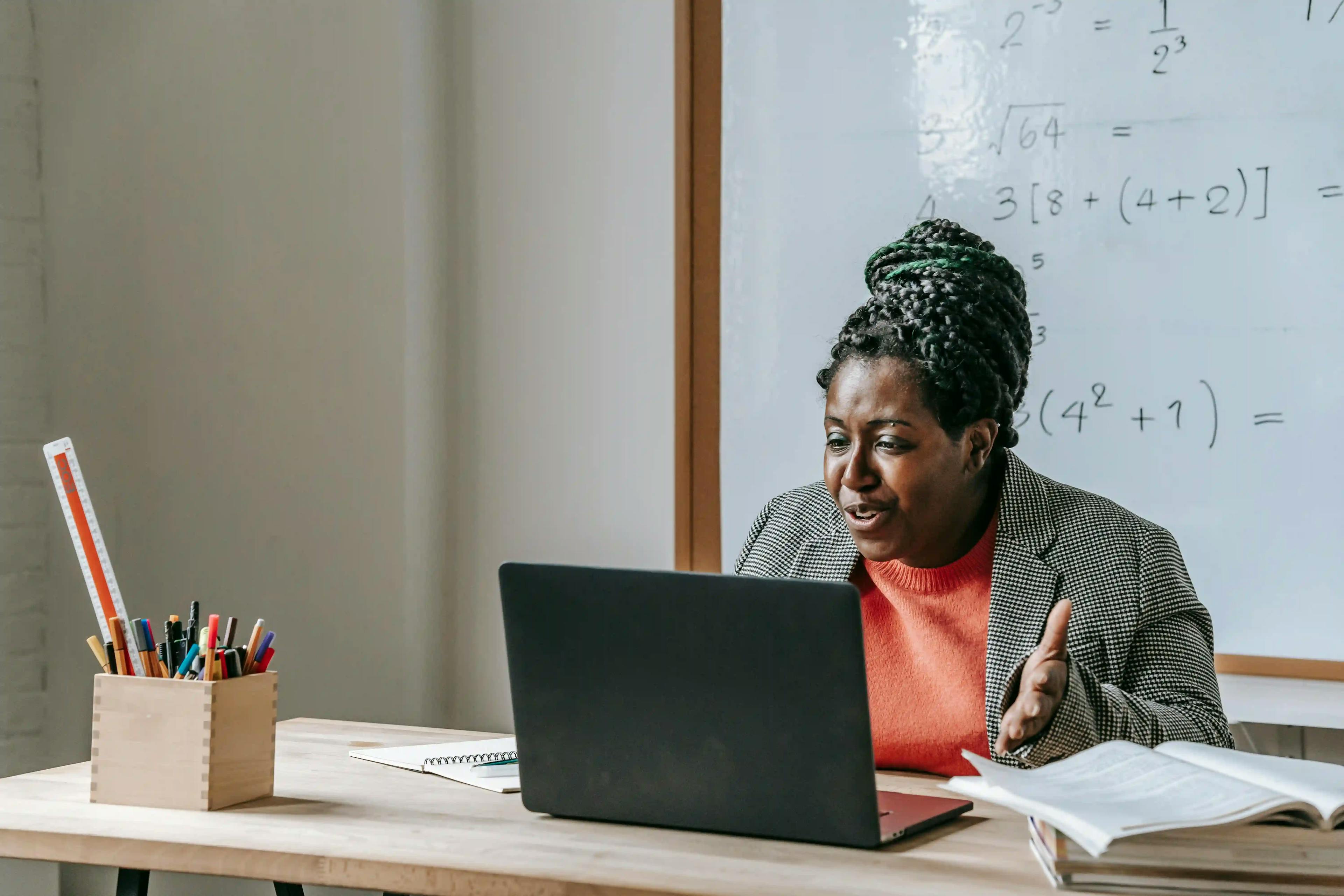 woman teaching