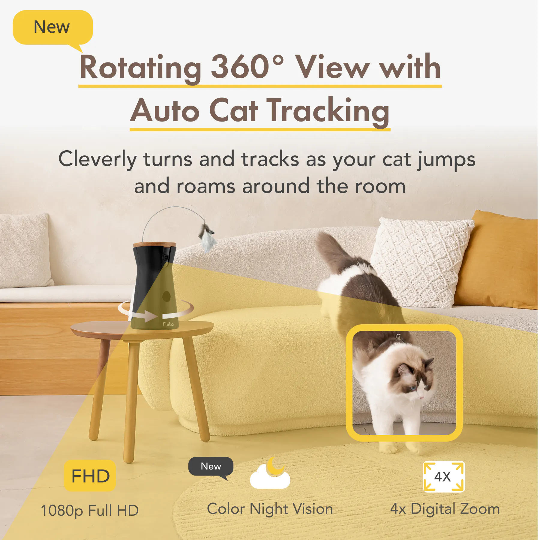 Furbo Cat Camera|Pet Camera designed specifically for cats