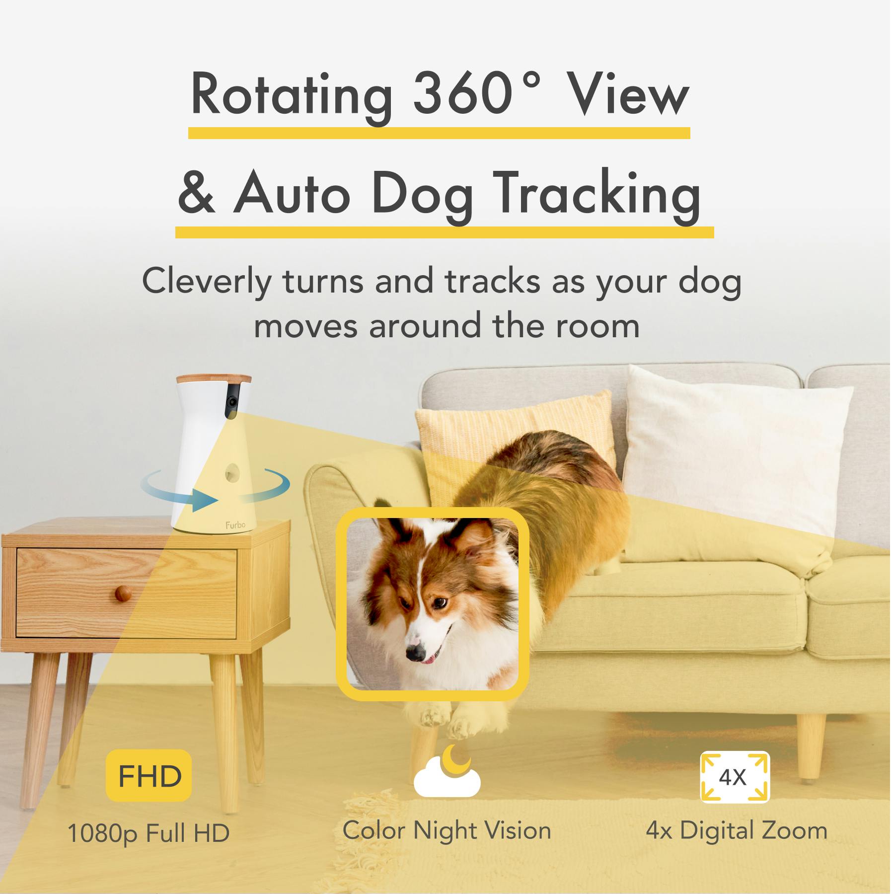 TKENPRO 2K Pet Camera Treat Dispenser, 360°View Dog Camera with Phone App,  5G&2.4G WiFi 2-Way Talk P…See more TKENPRO 2K Pet Camera Treat Dispenser