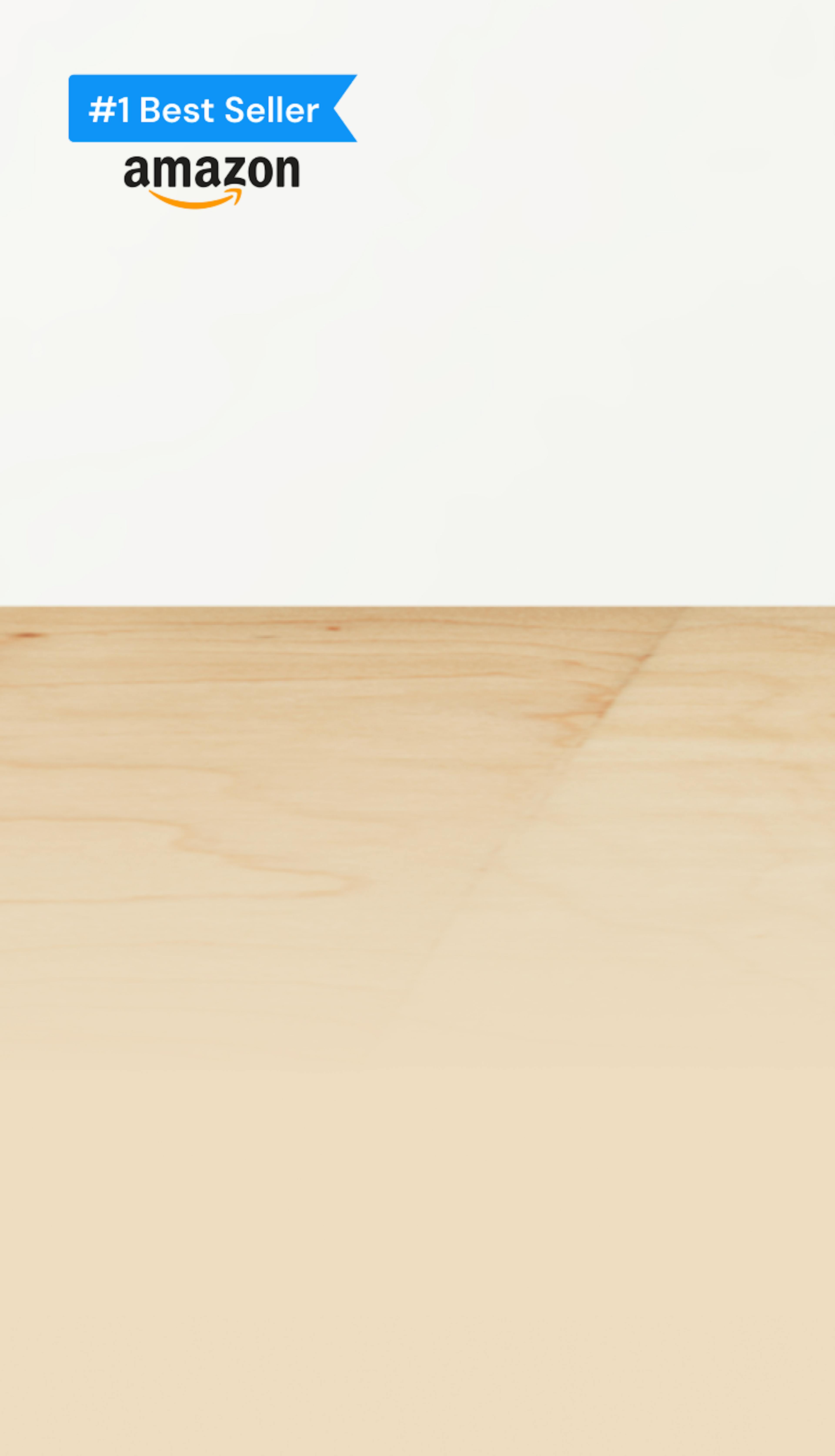 A background image with a Amzion best seller banner on the upper left corner