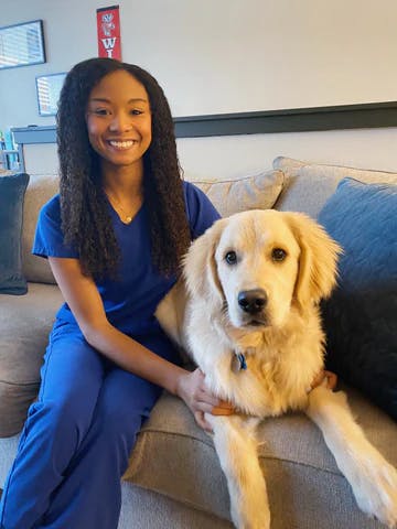 Jasmine & her dog, Hudson