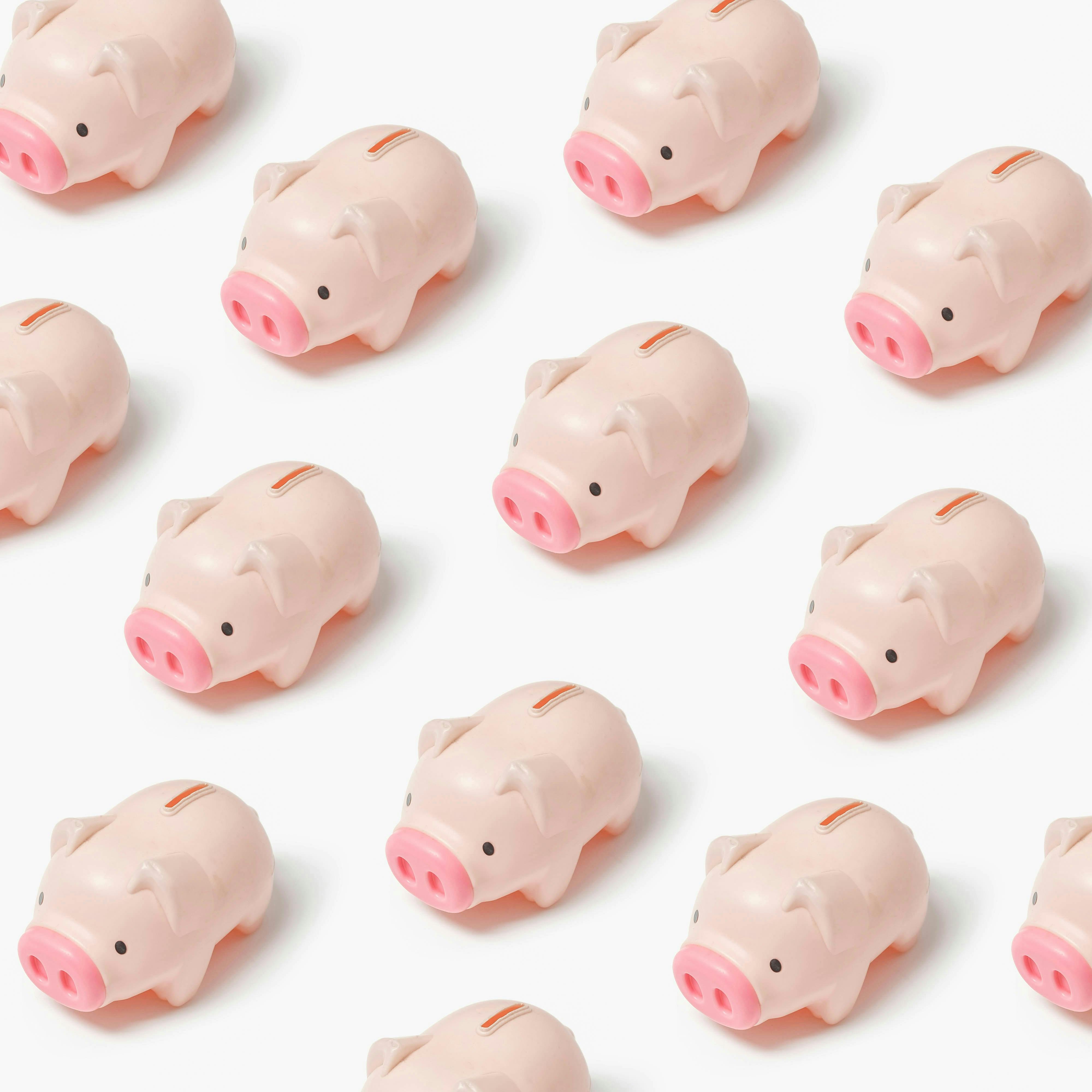 Many piggy banks
