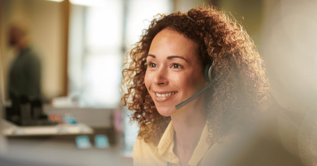 Experienced account manager takes a support call - Future Connected Fibre