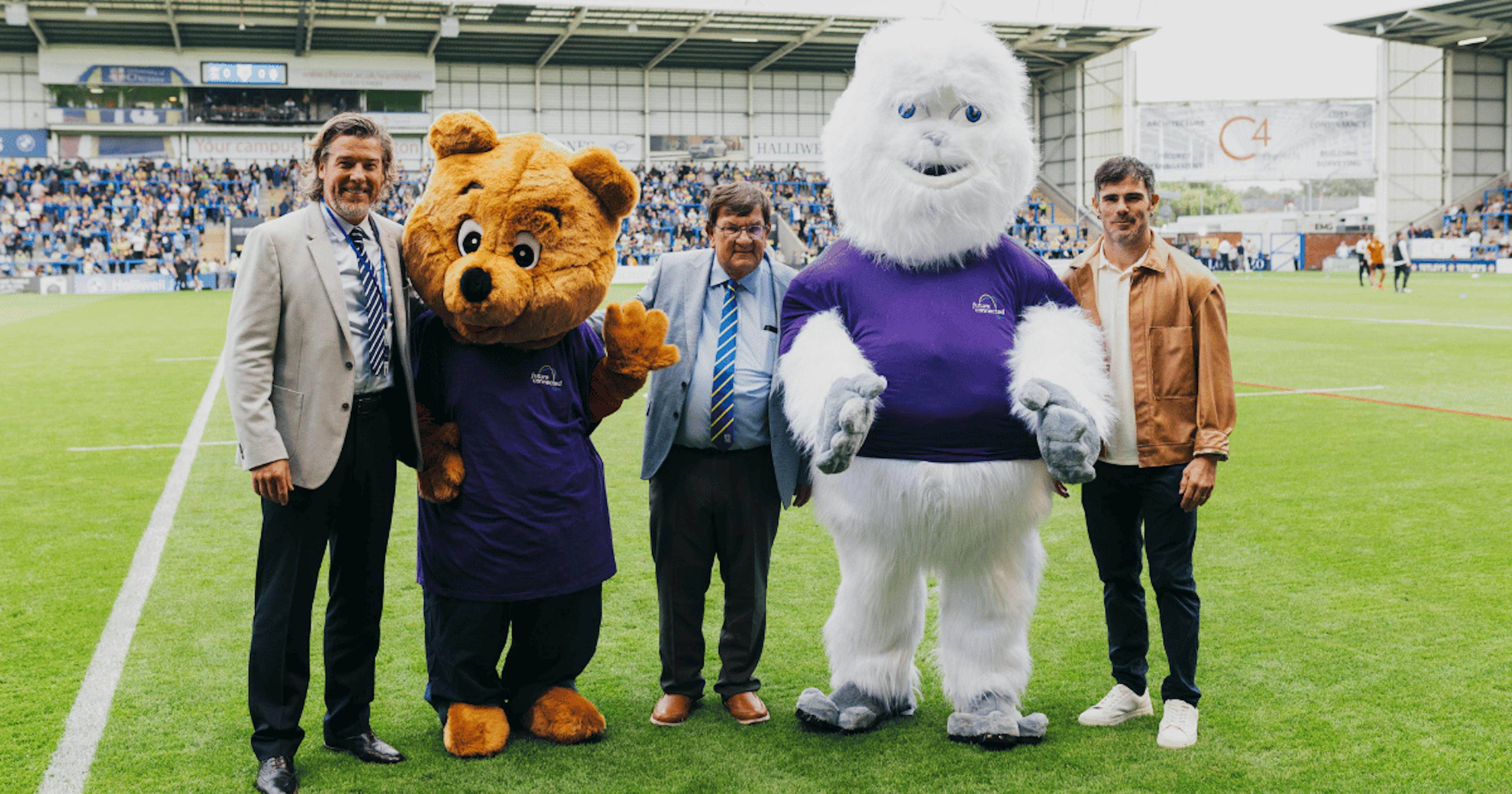 Future Connected Fibre - Warrington Wolves Bryan and The Mascots