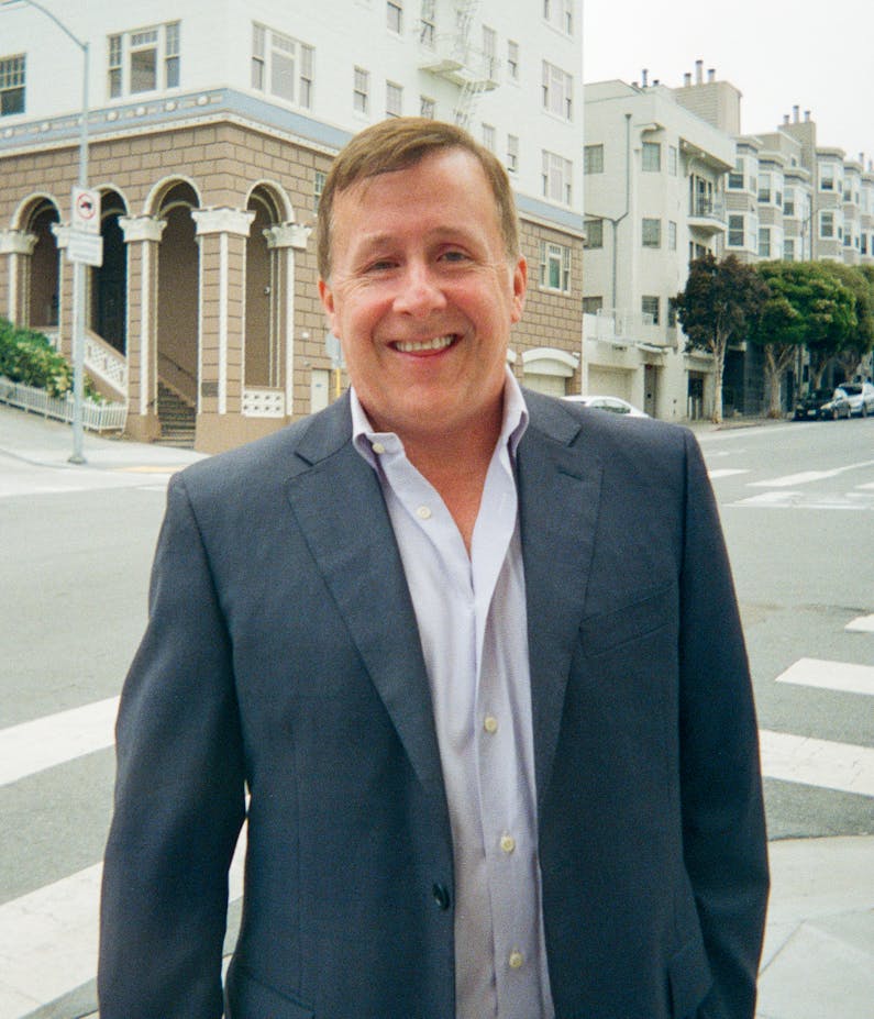 Dave Bratton, Founder, walking around San Francisco