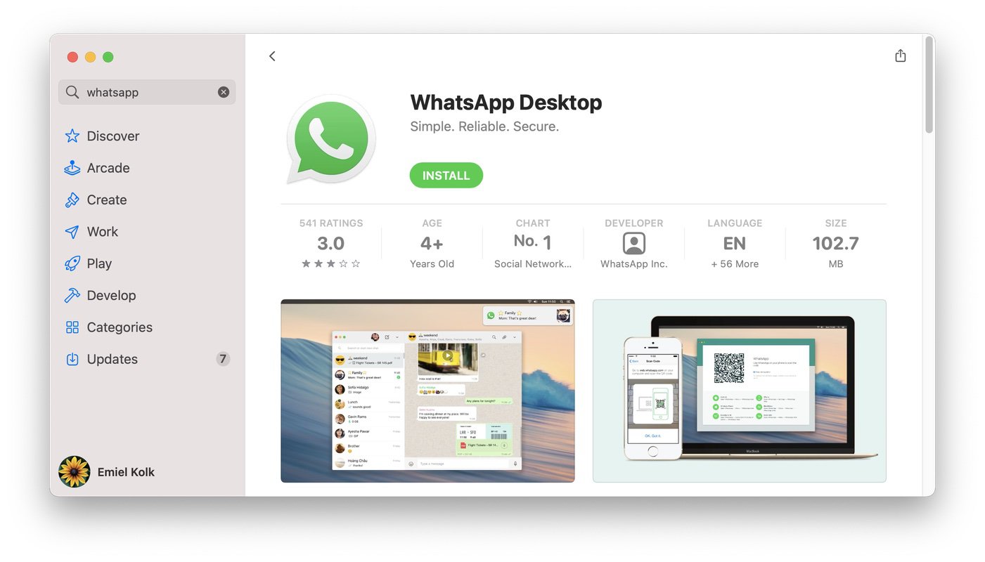 business whatsapp download for laptop
