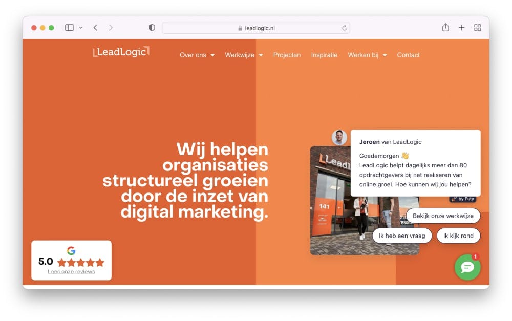 marketing website