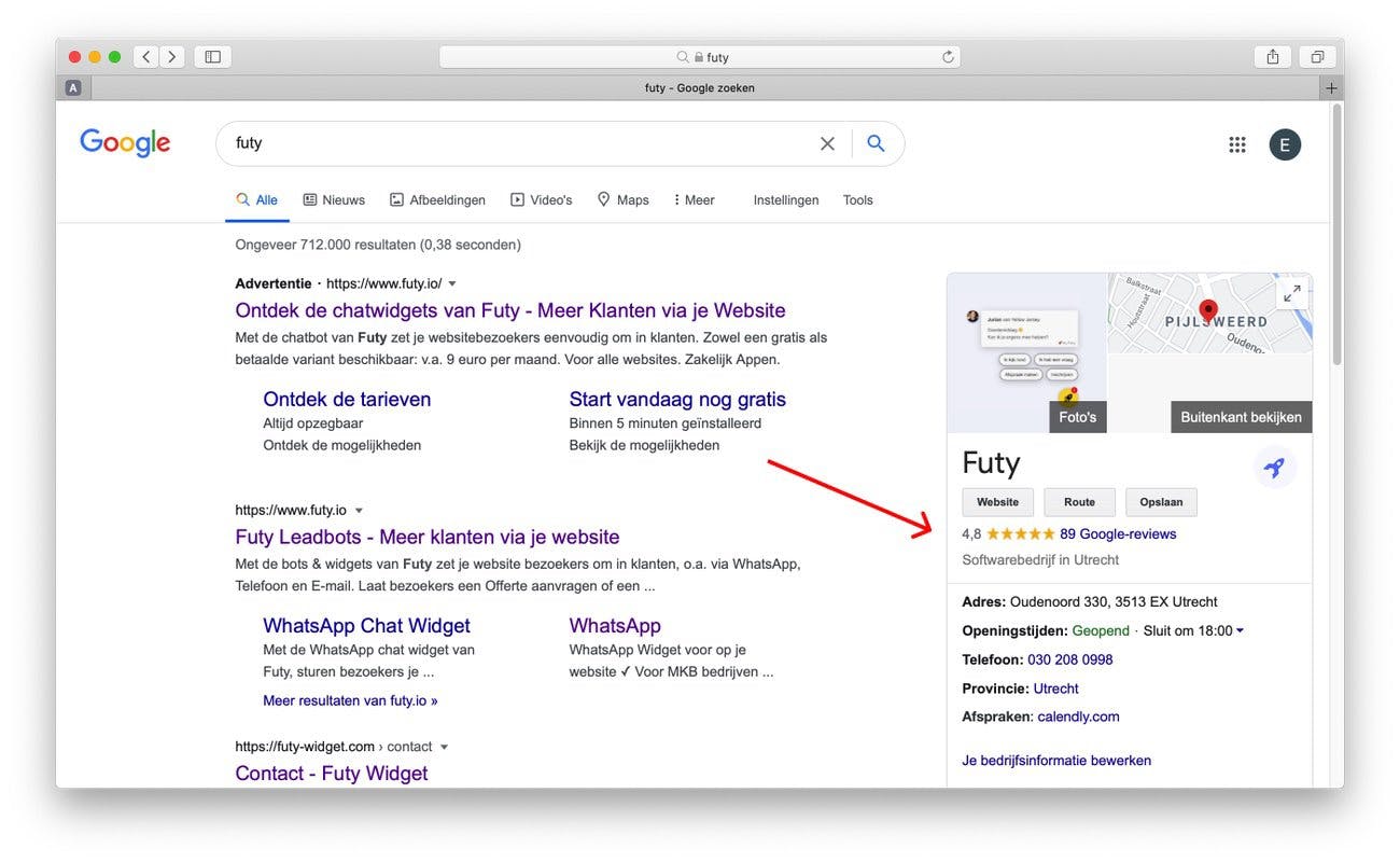 google review link maken stap 7