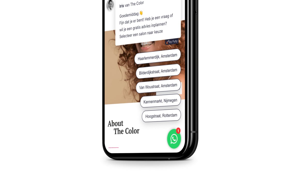 the color whatsapp bot meerdere telefoonnummers