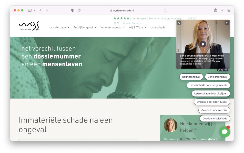 jurist website voorbeeld wijs