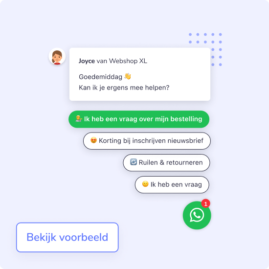 webshop leadbot
