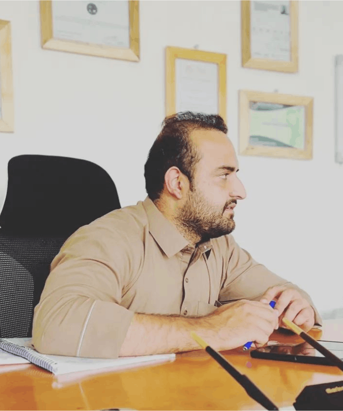 Feroz Shah Khan at the Feroz Visa Consultancy Head Office