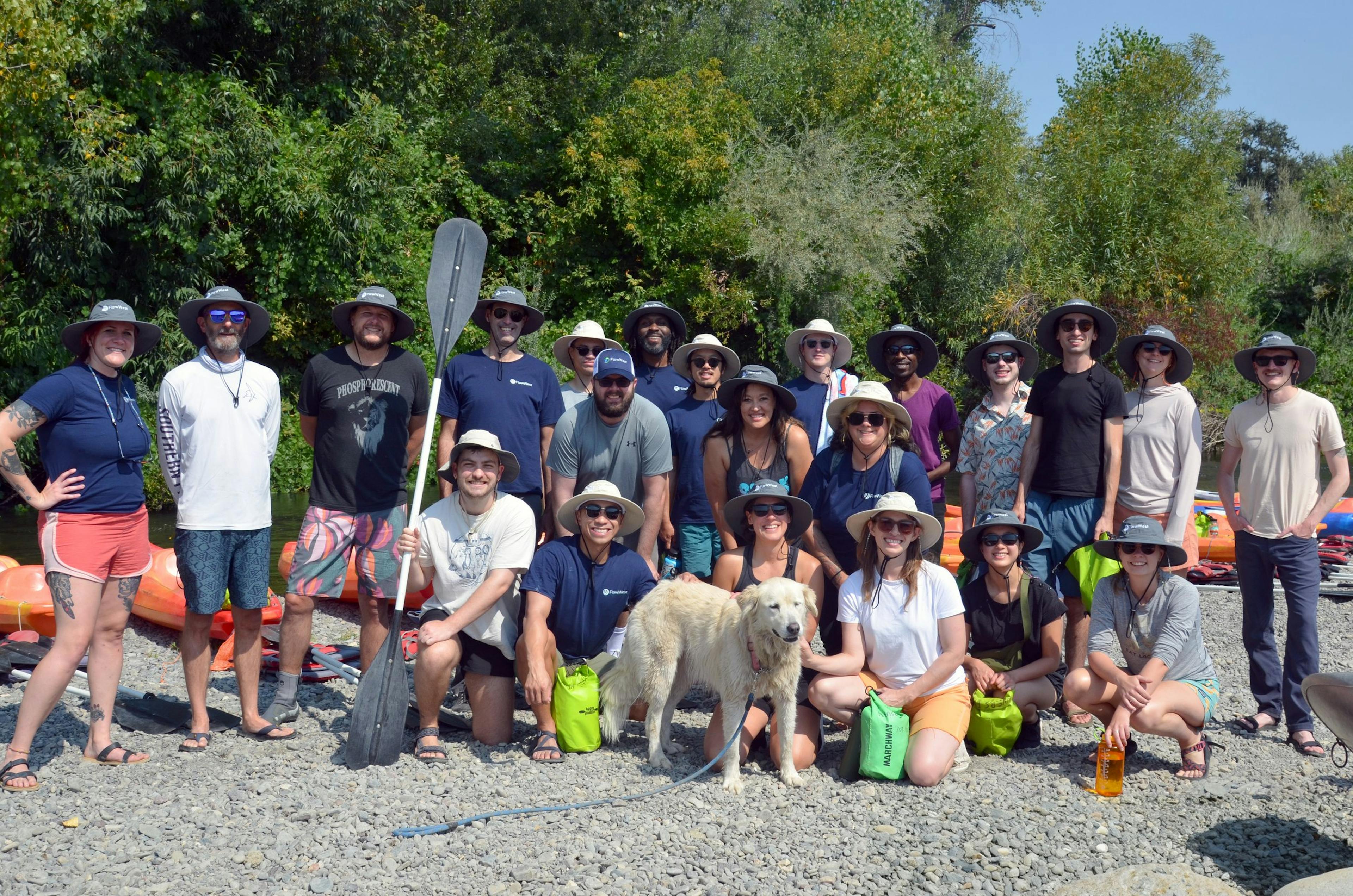 FlowWest’s team, September 19 2023. Missing from this photo is Ari Frink, Maddee Rubenson, and Gretchen Umlauf. 