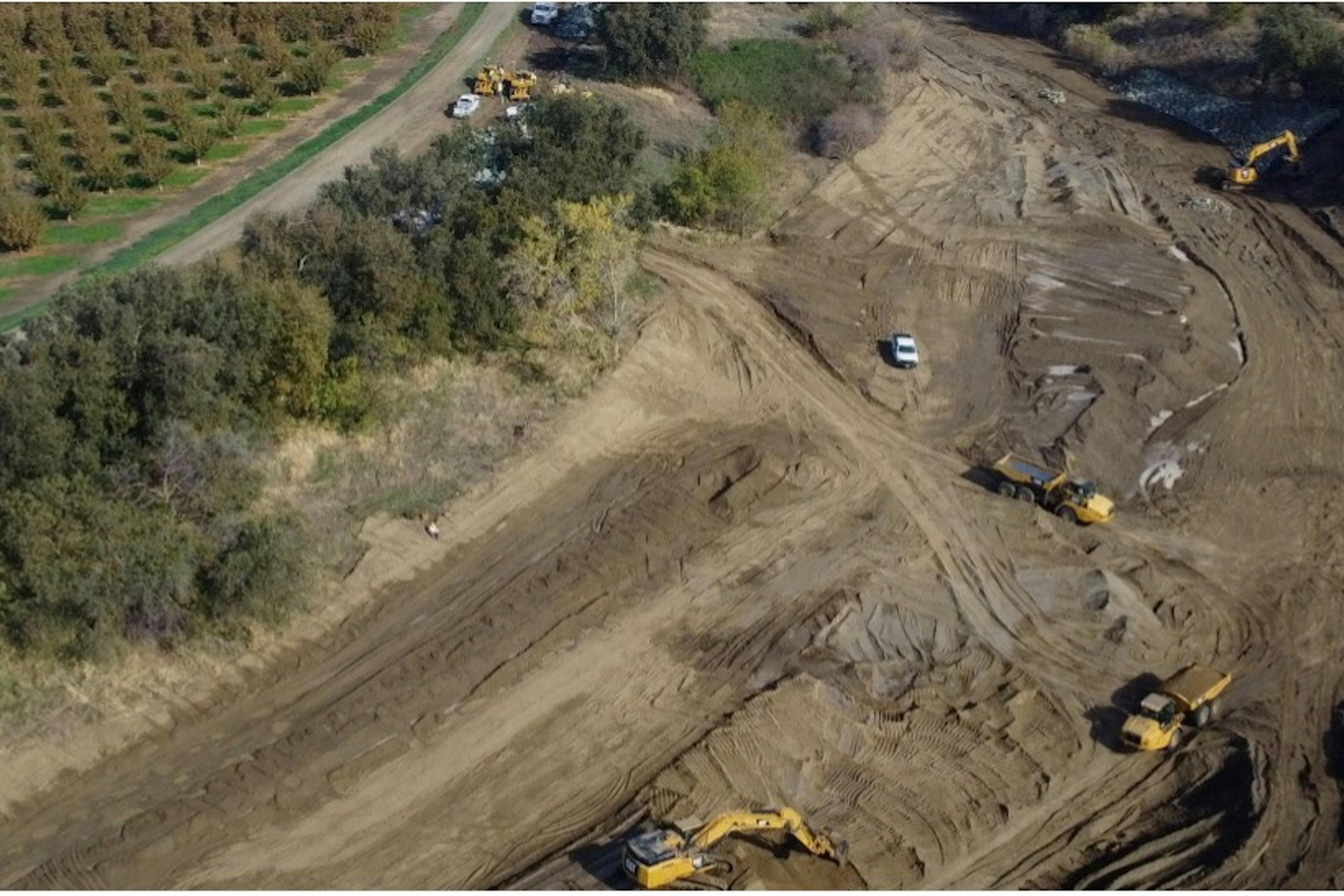 Huff's Corner project during construction