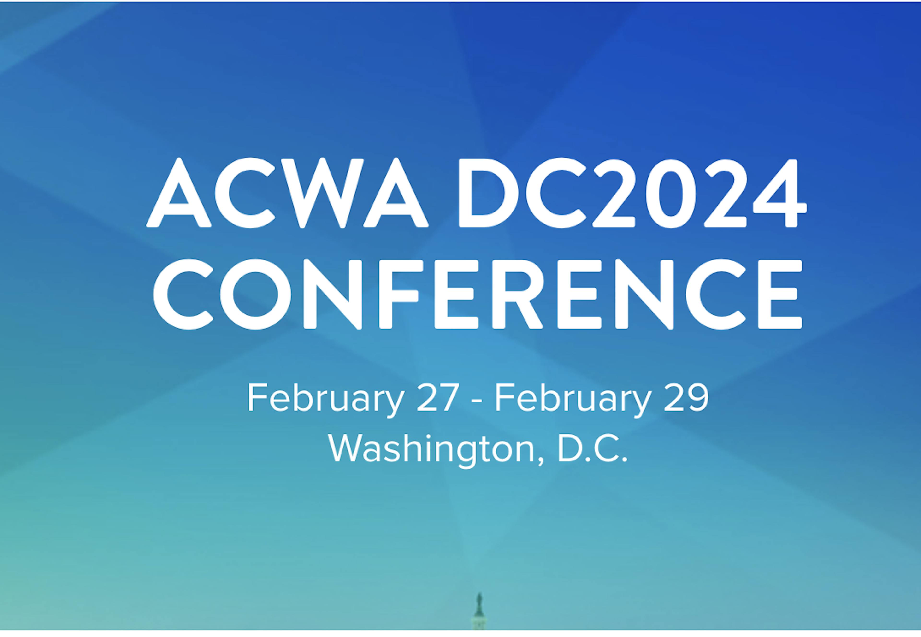 branded promotional image for ACWA