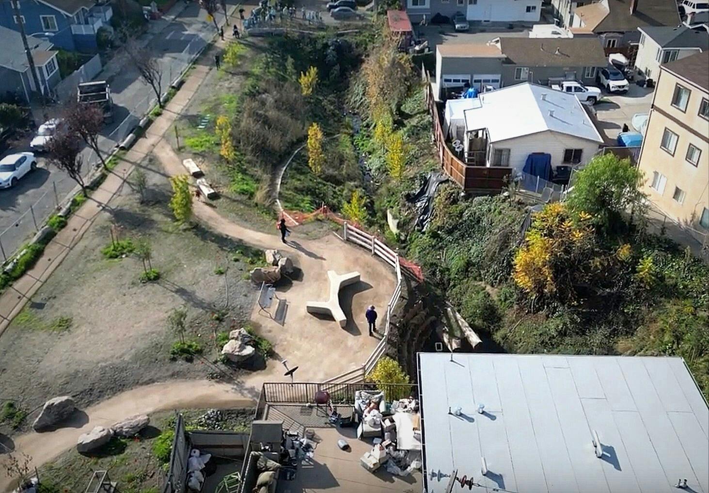 Courtland Creek aerial view