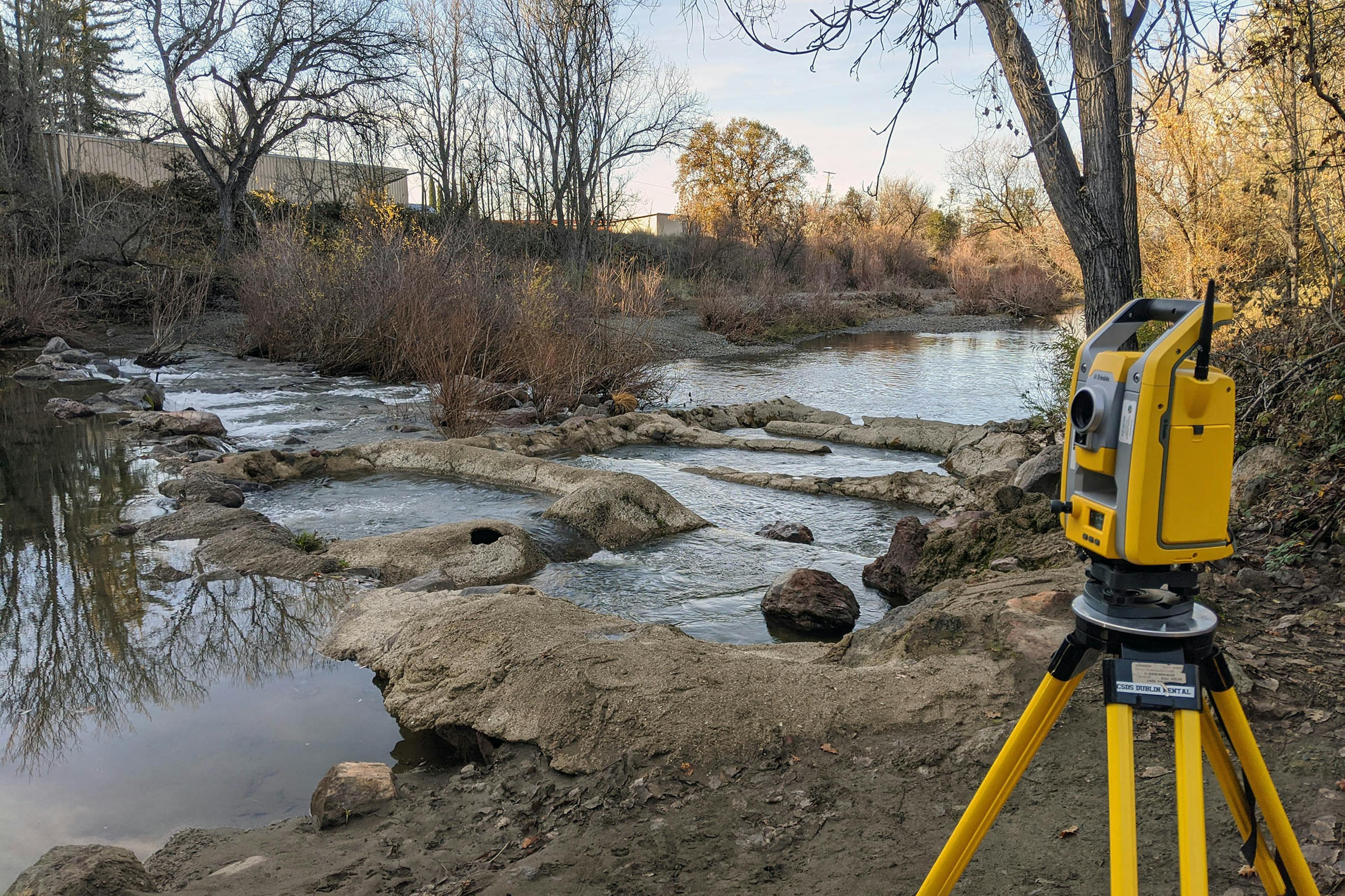Surveying at Kelsey Creek, 2019