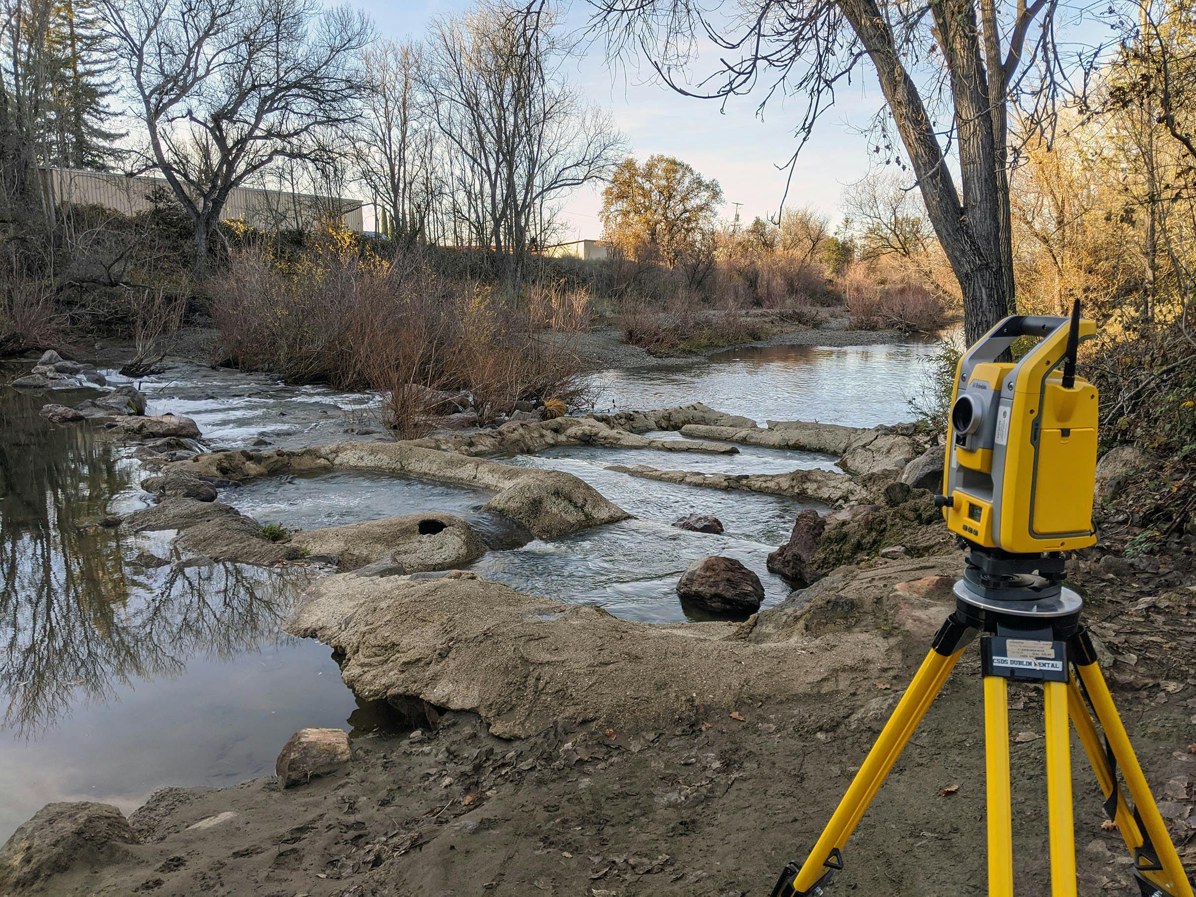 Surveying at Kelsey Creek, 2019