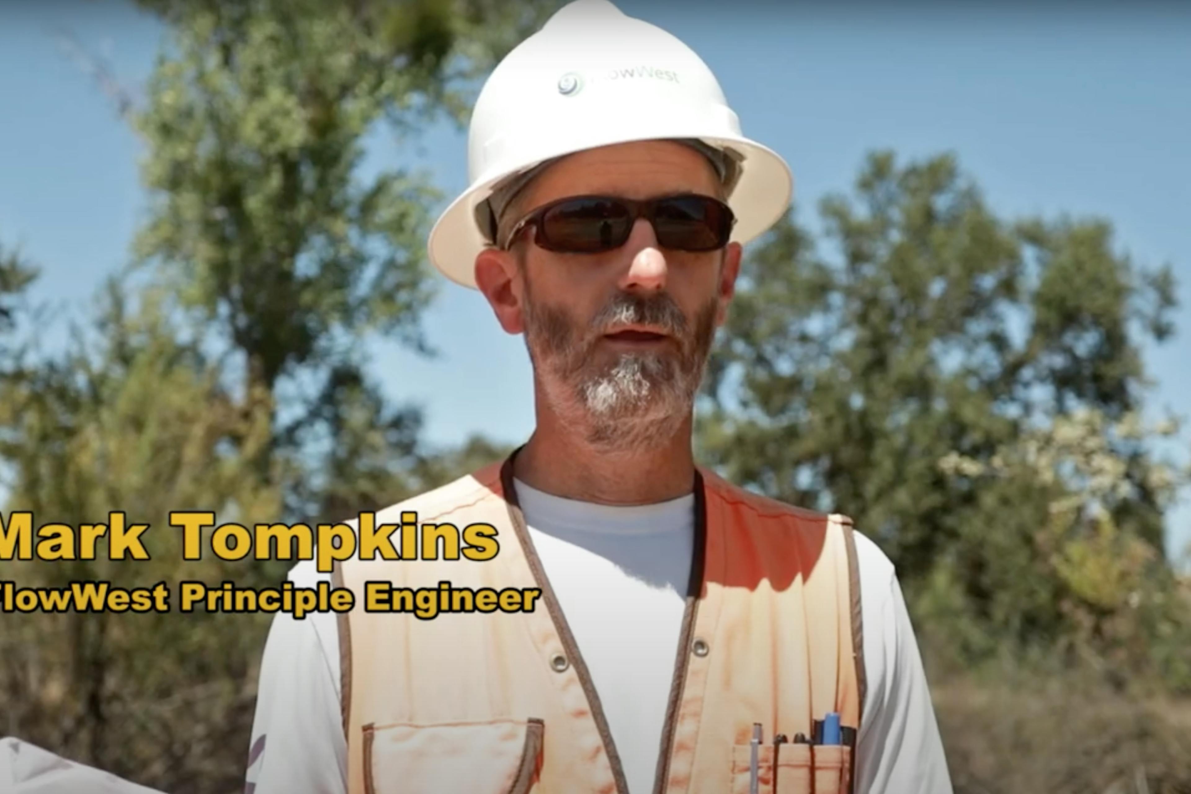 Mark Tompkins at the Tuolumne River