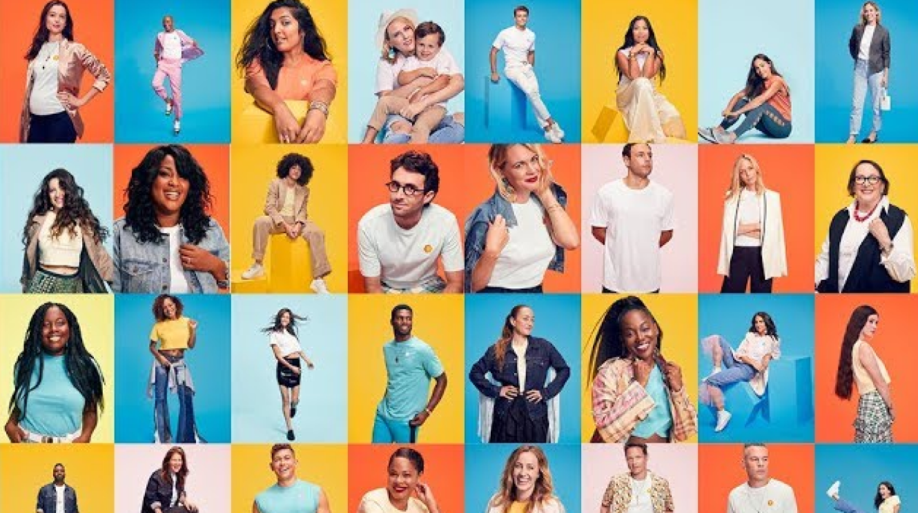 A colorful collage of diverse New Yorkers who use Bumble.