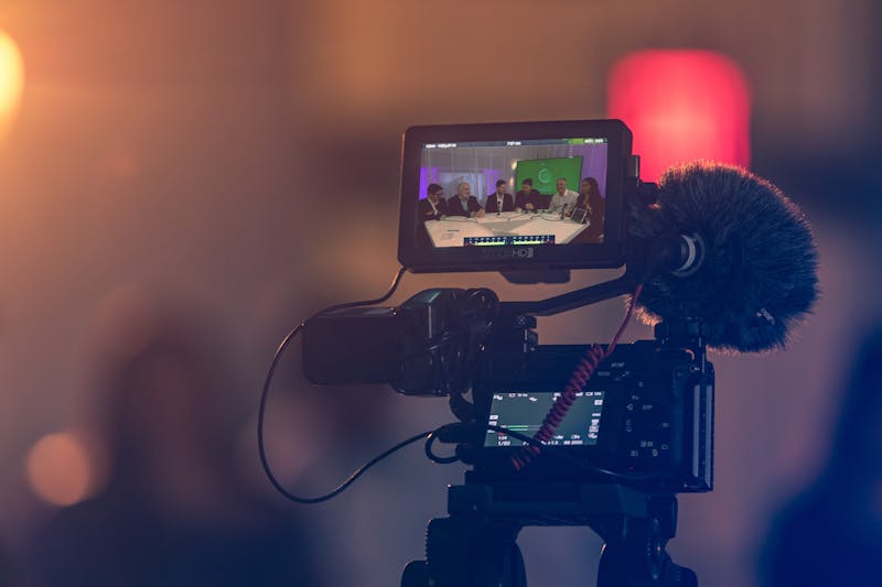Apparatuur voor een online event
