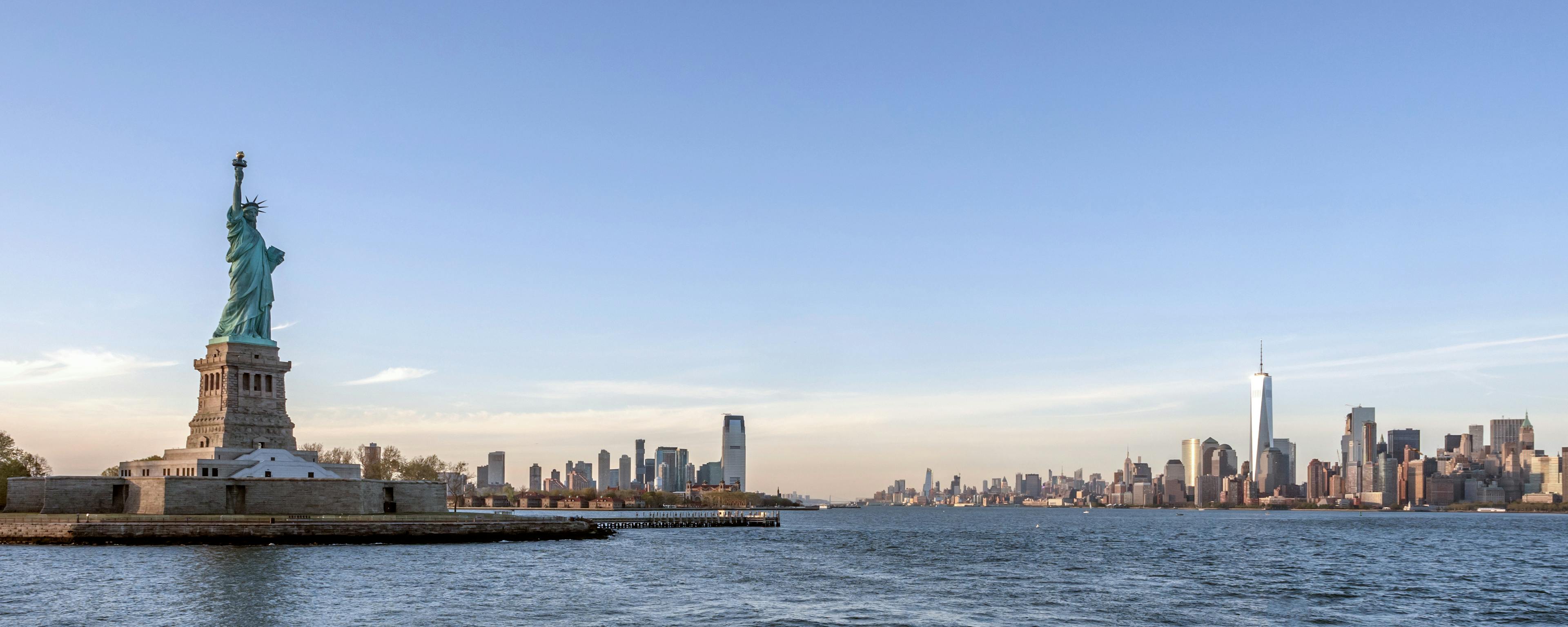 Statue of liberty and Ellis Island