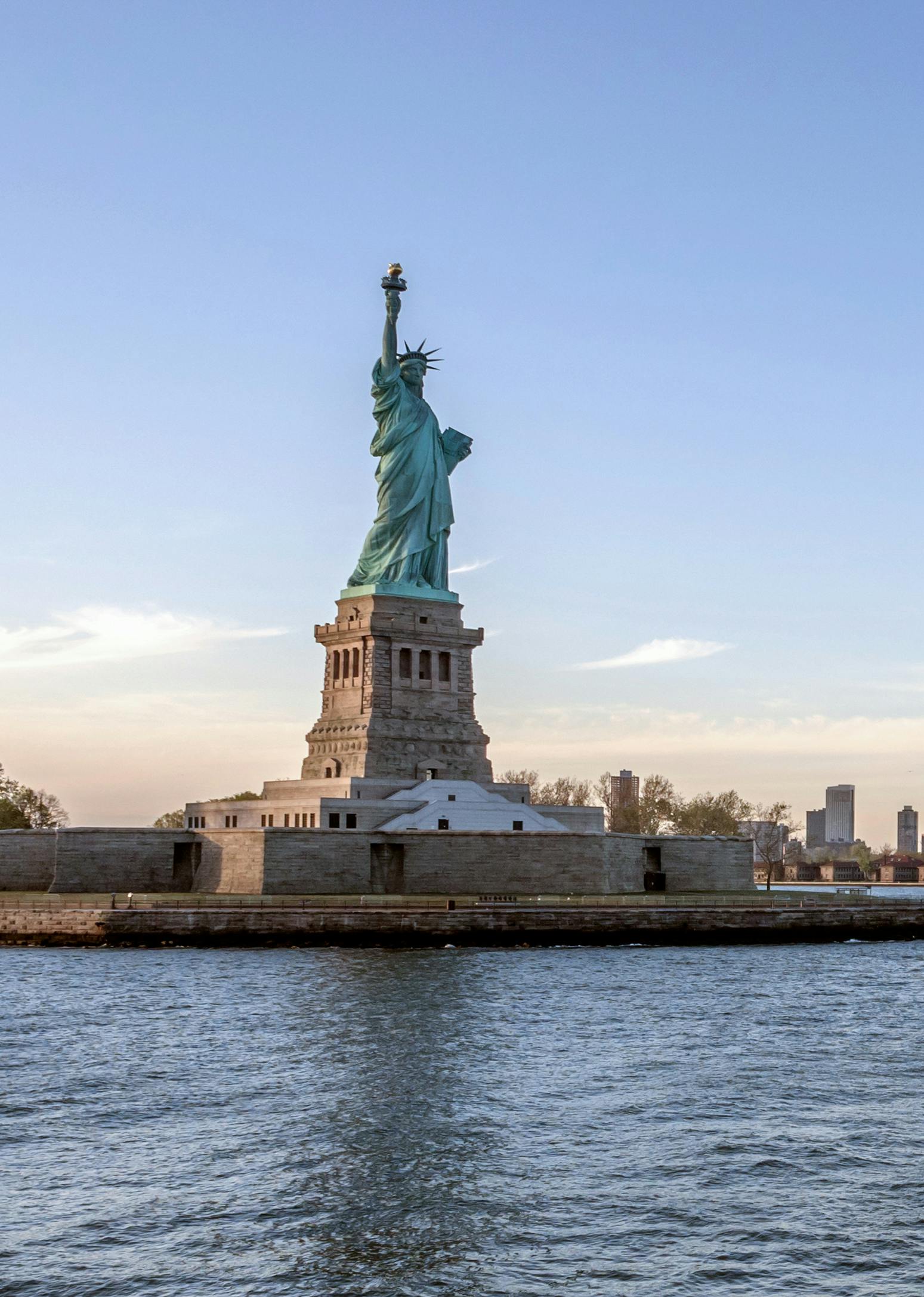 Statue of liberty and Ellis Island