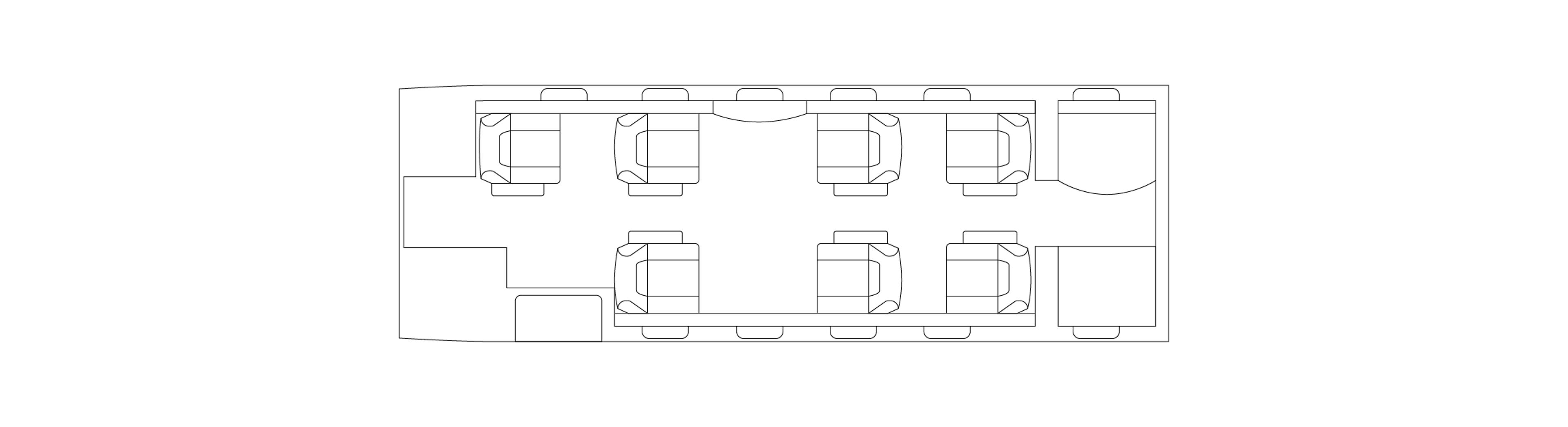 Phenom 300 Cabin Diagram