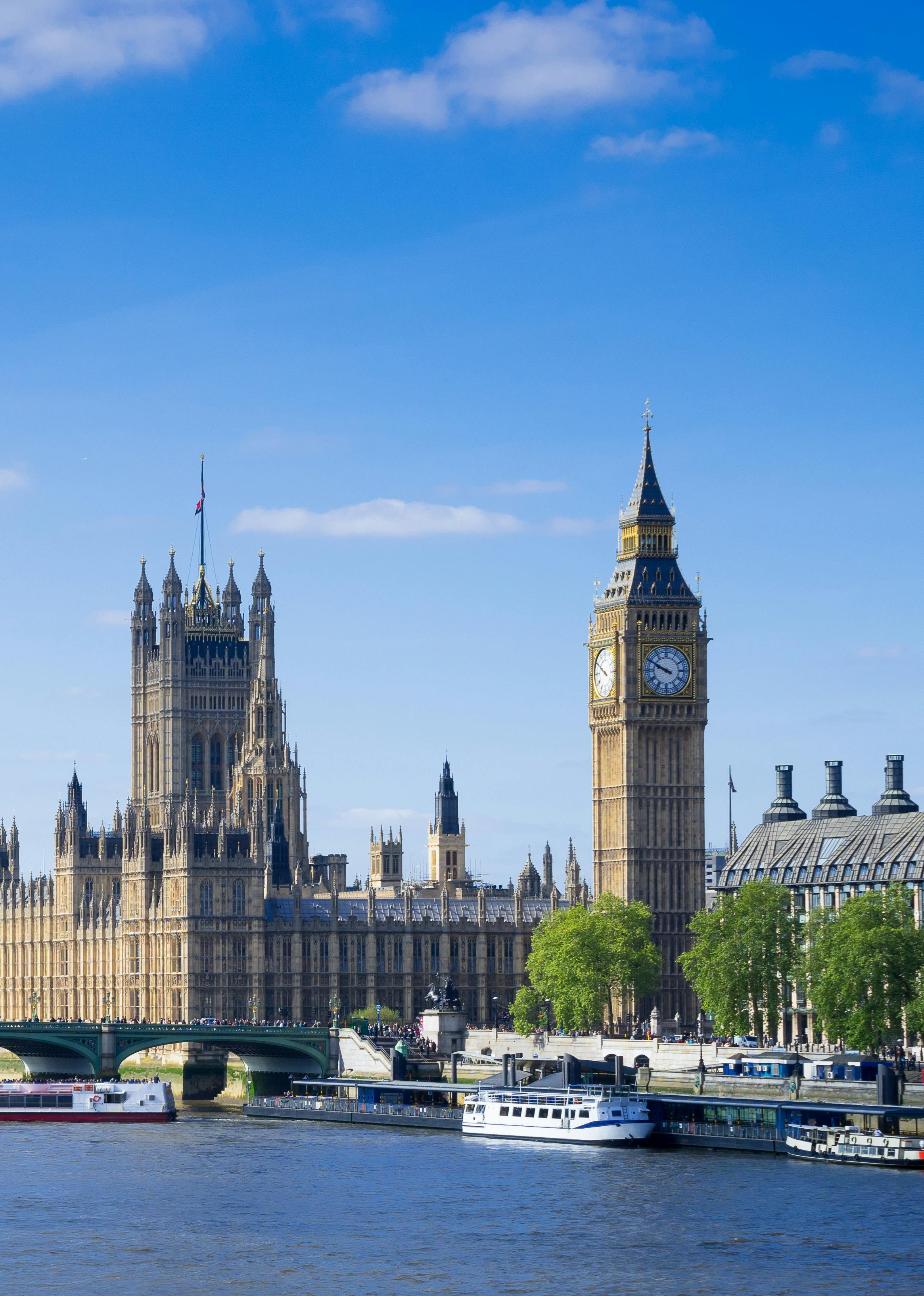 River and boats and buildings