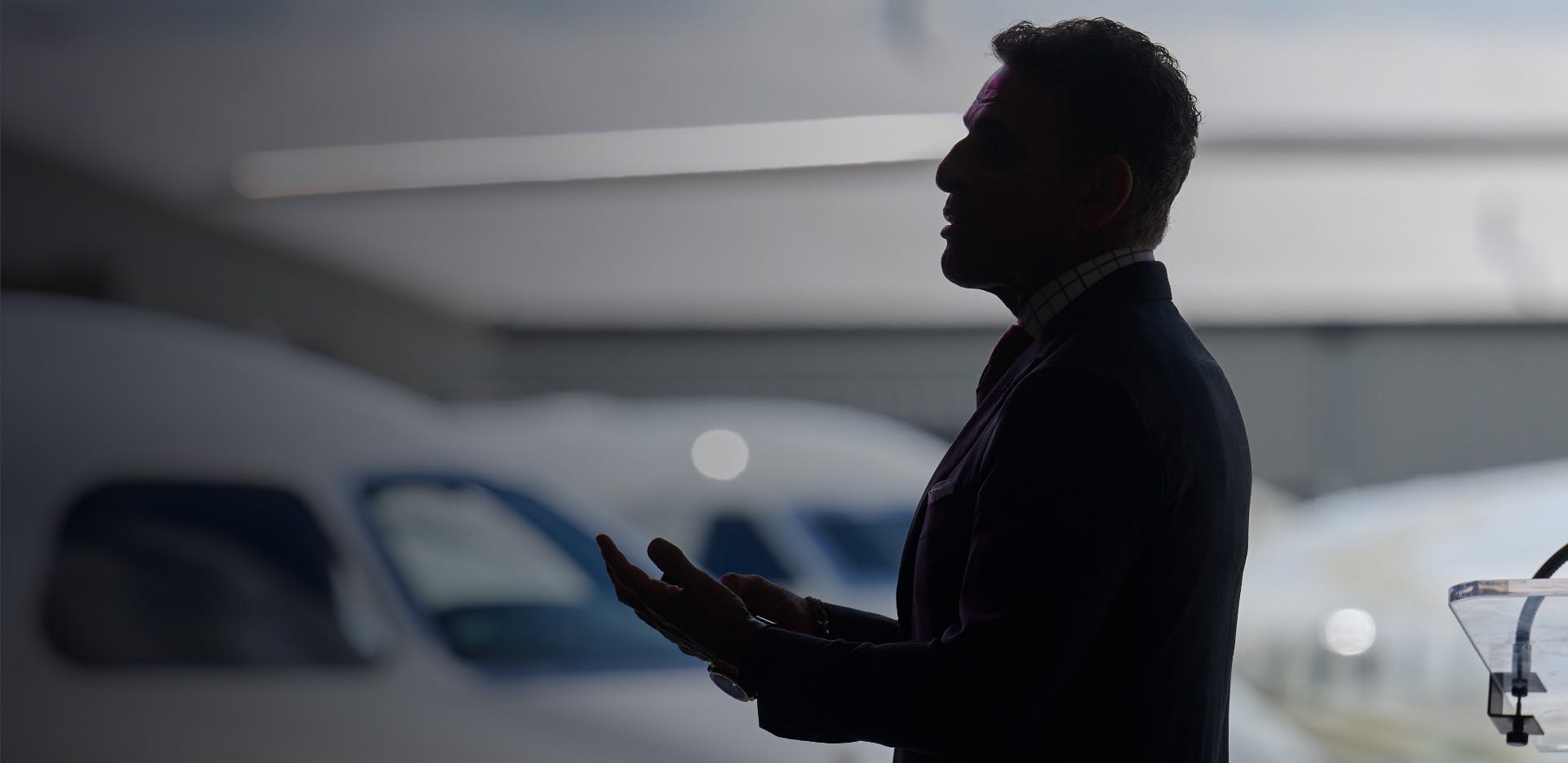 Kenn Ricci giving speech