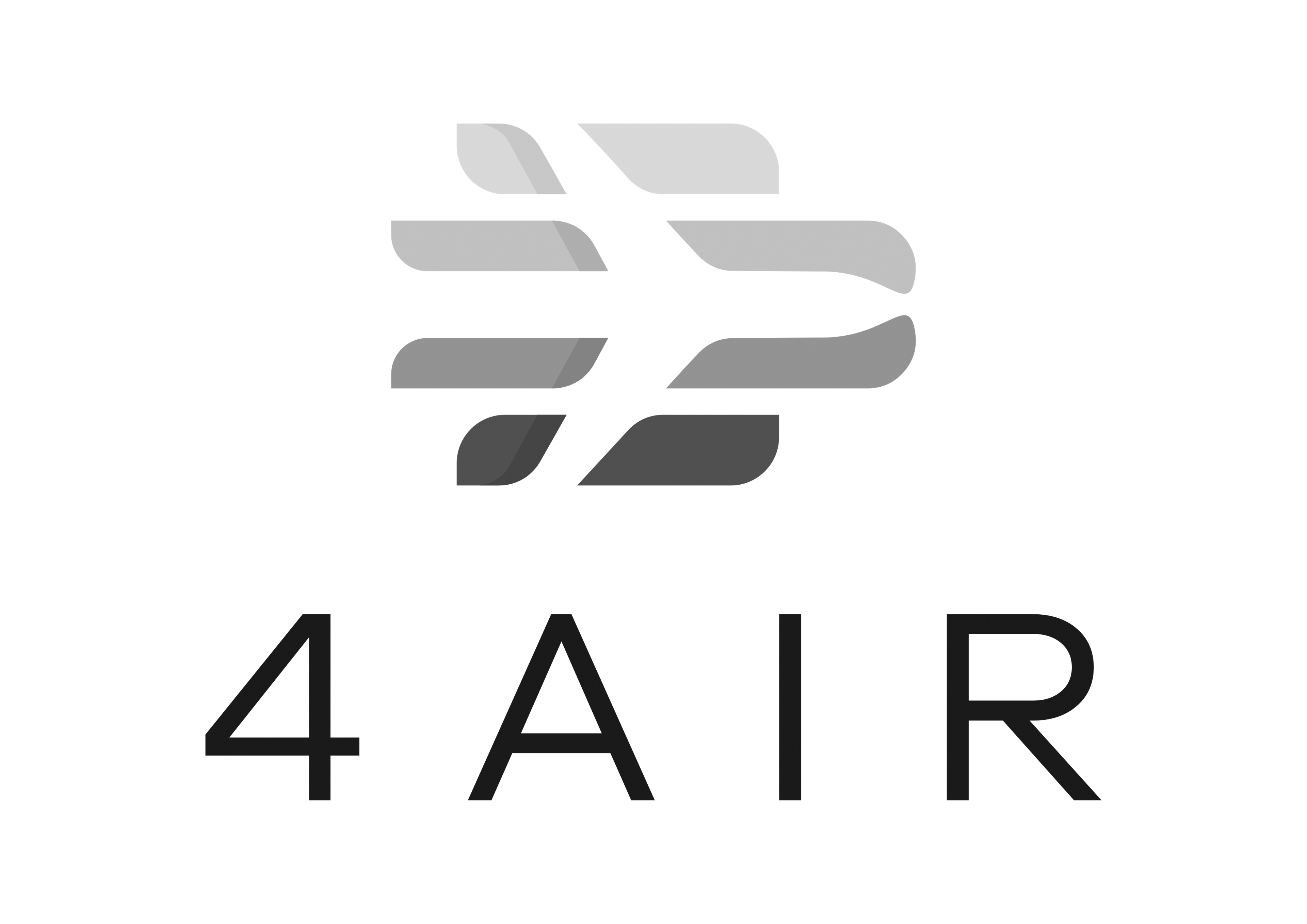 4 Air logo in black and white