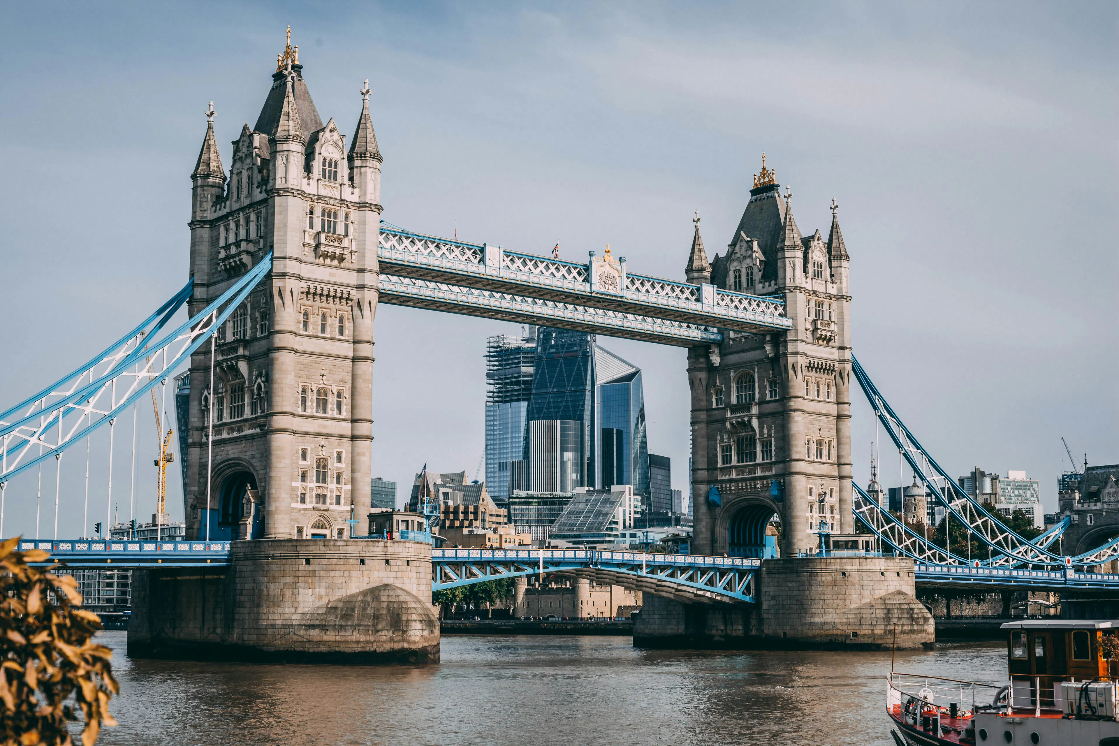 Tower Bridge spanning the River Thames in London