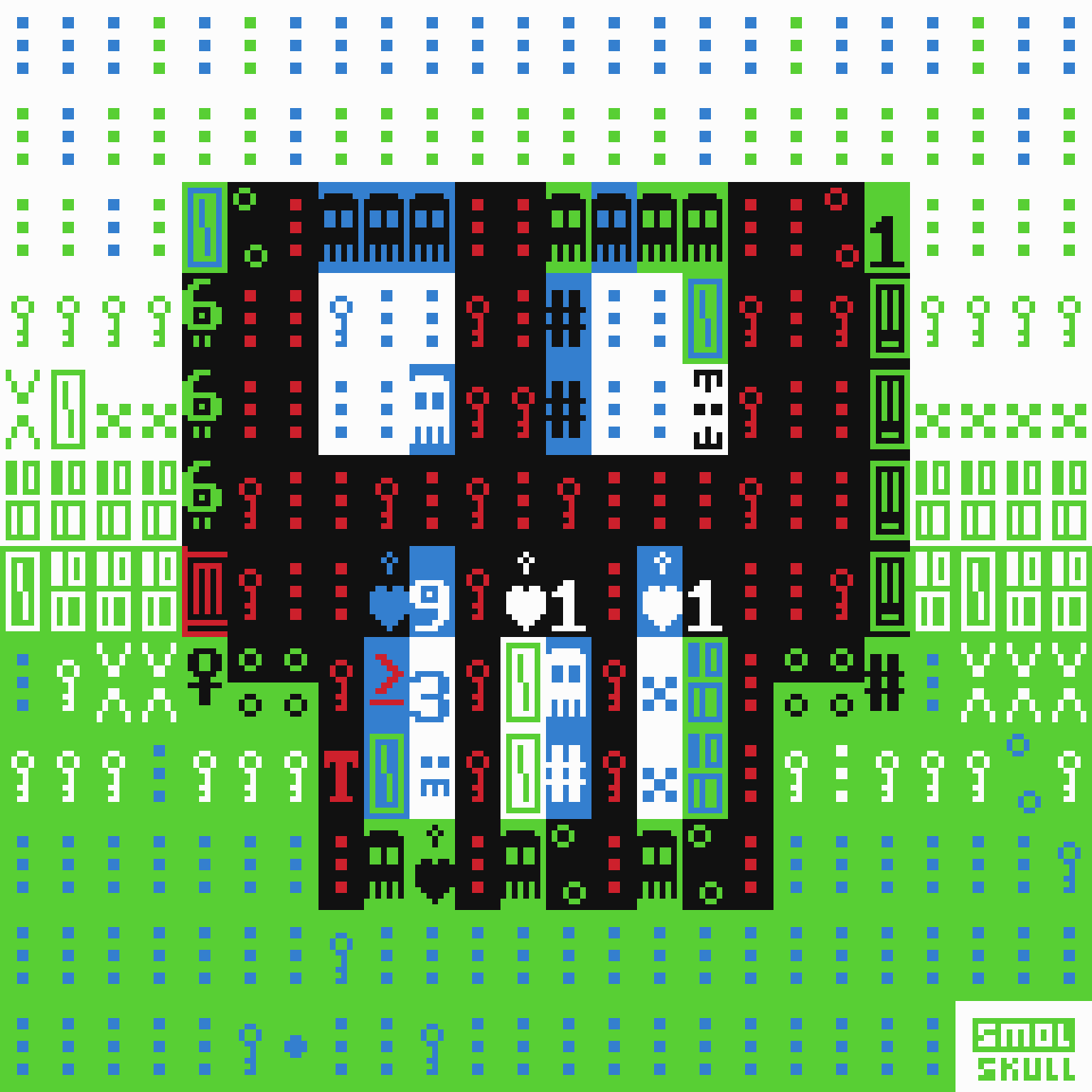 ASCII-SMOLSKULL #21 Example of a 911 skull