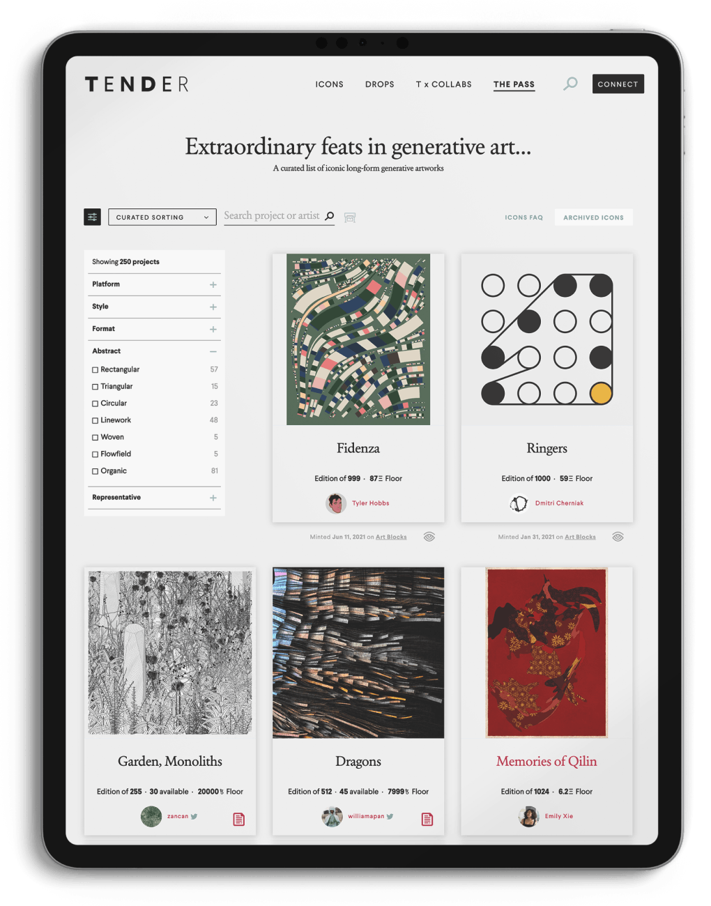 A curation of long-form Generative Icons.