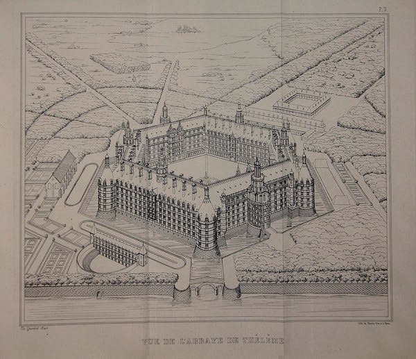 Abbey de Theleme, Charles Lenormant (1840)