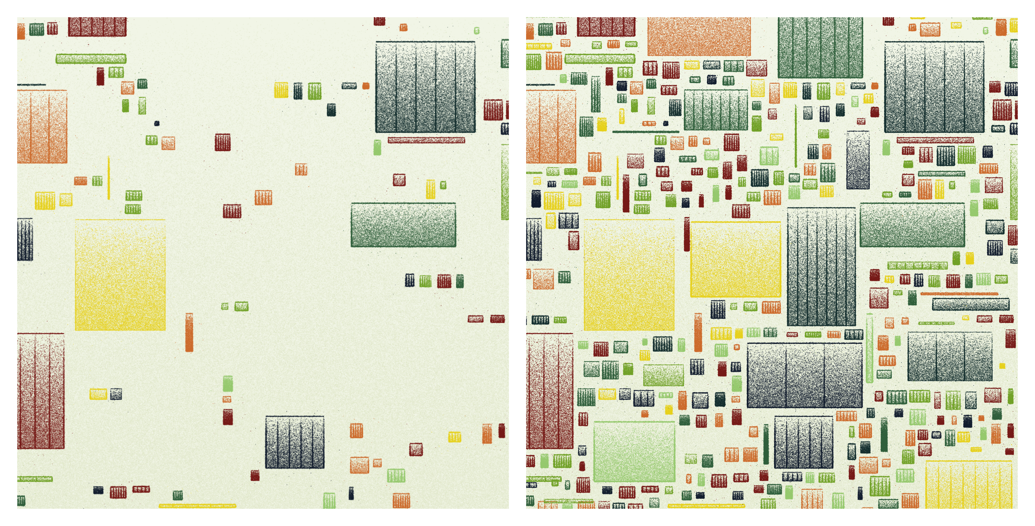 Box Packing #302, Thumbnail vs. actual output