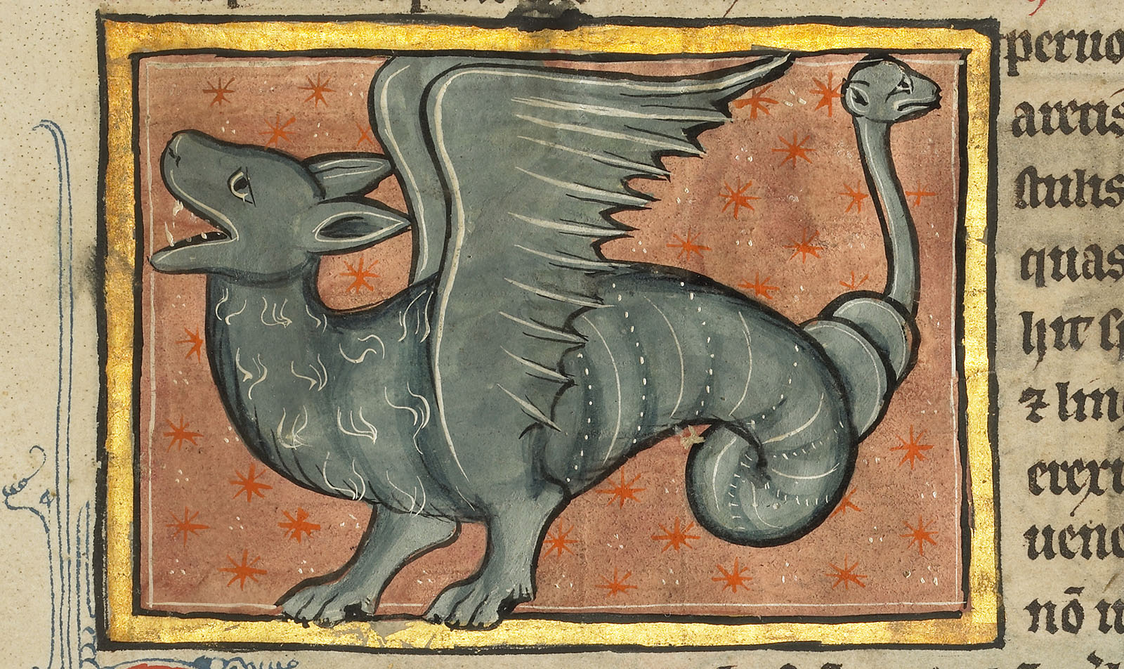 A Winged Dragon, Unknown artist (c. 1277)