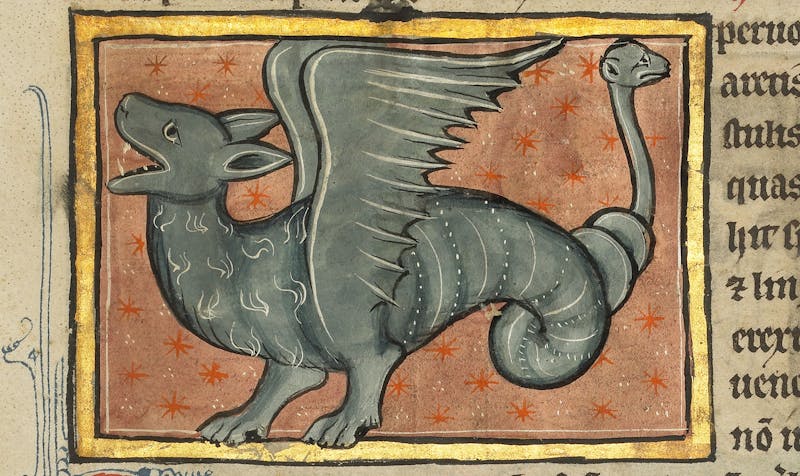 A Winged Dragon, Unknown artist (c. 1277)