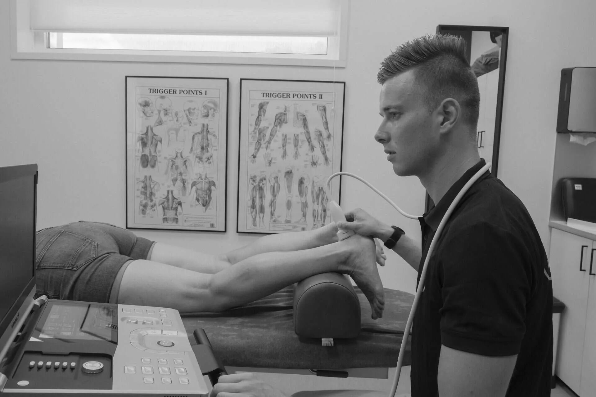 Echografie bij Fysiotherapie Joure
