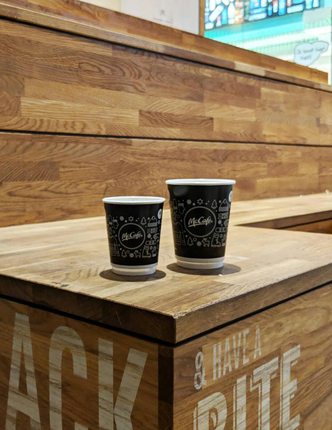 Mc Cafe Vertical photo cups