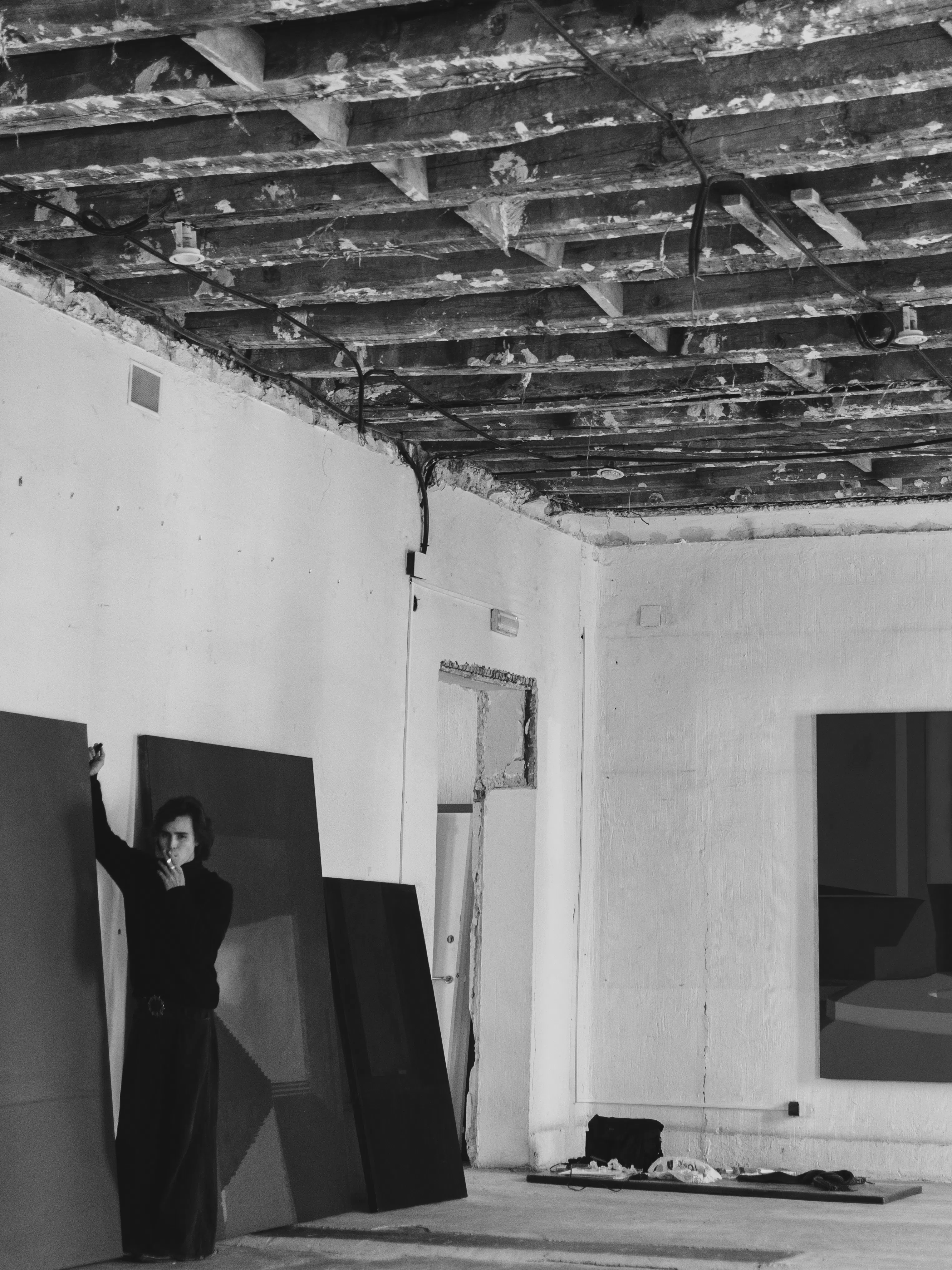 Artist in studio