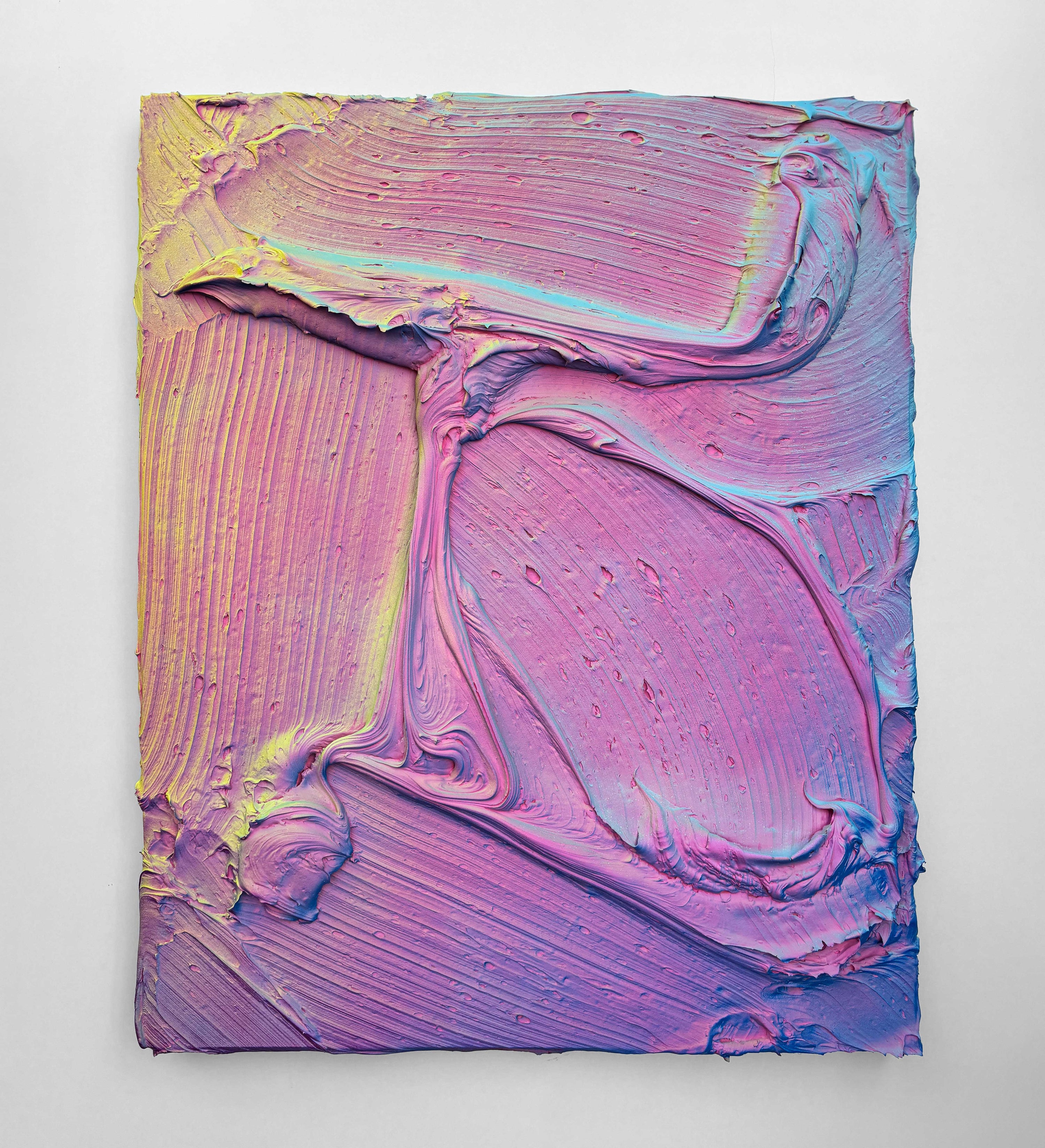 Ruben Benjamin artwork featuring layered pigments and sculptural surface exploring light, perception, and material depth.