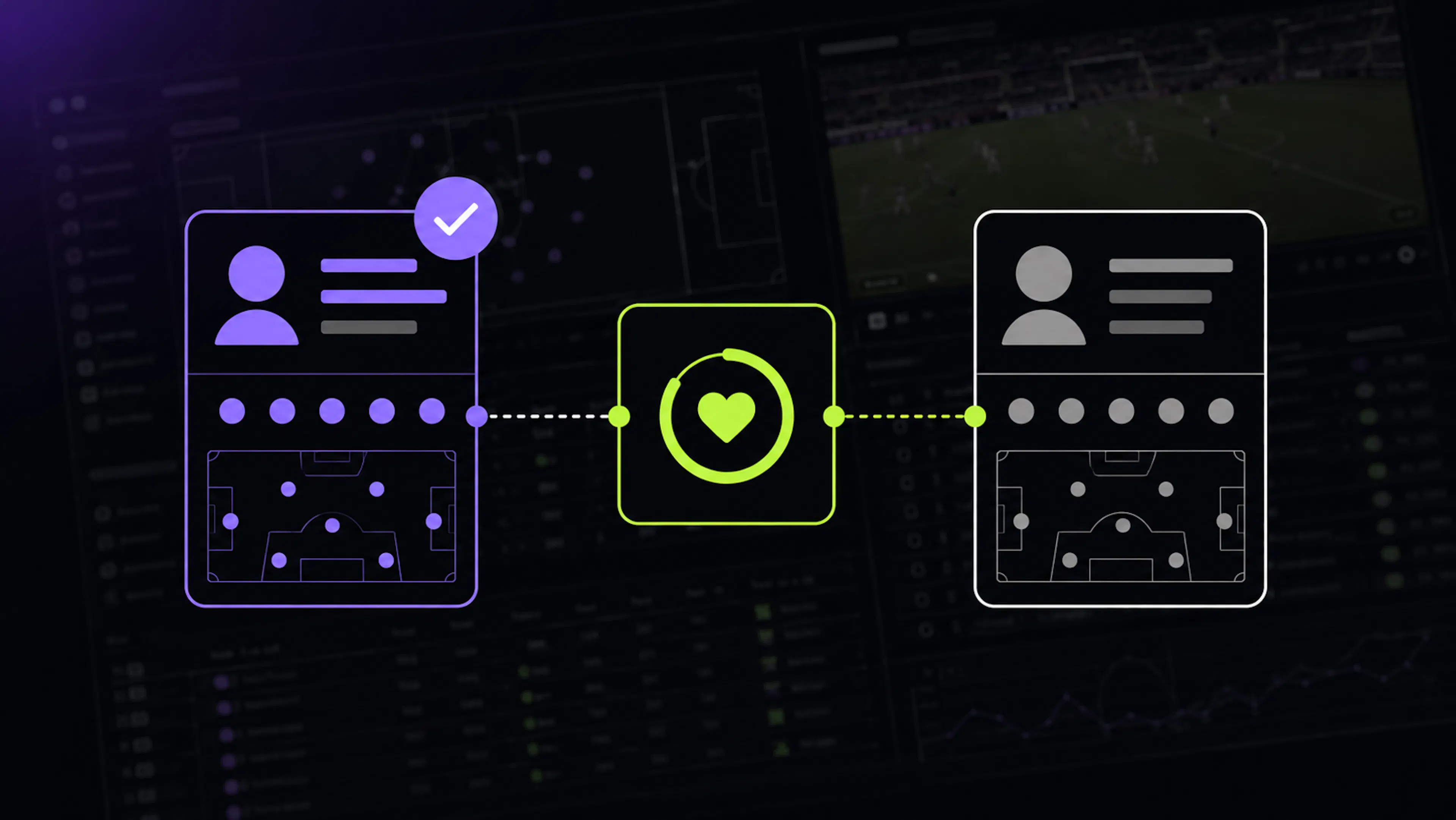 Two player profiles measured against the same philosophy fit