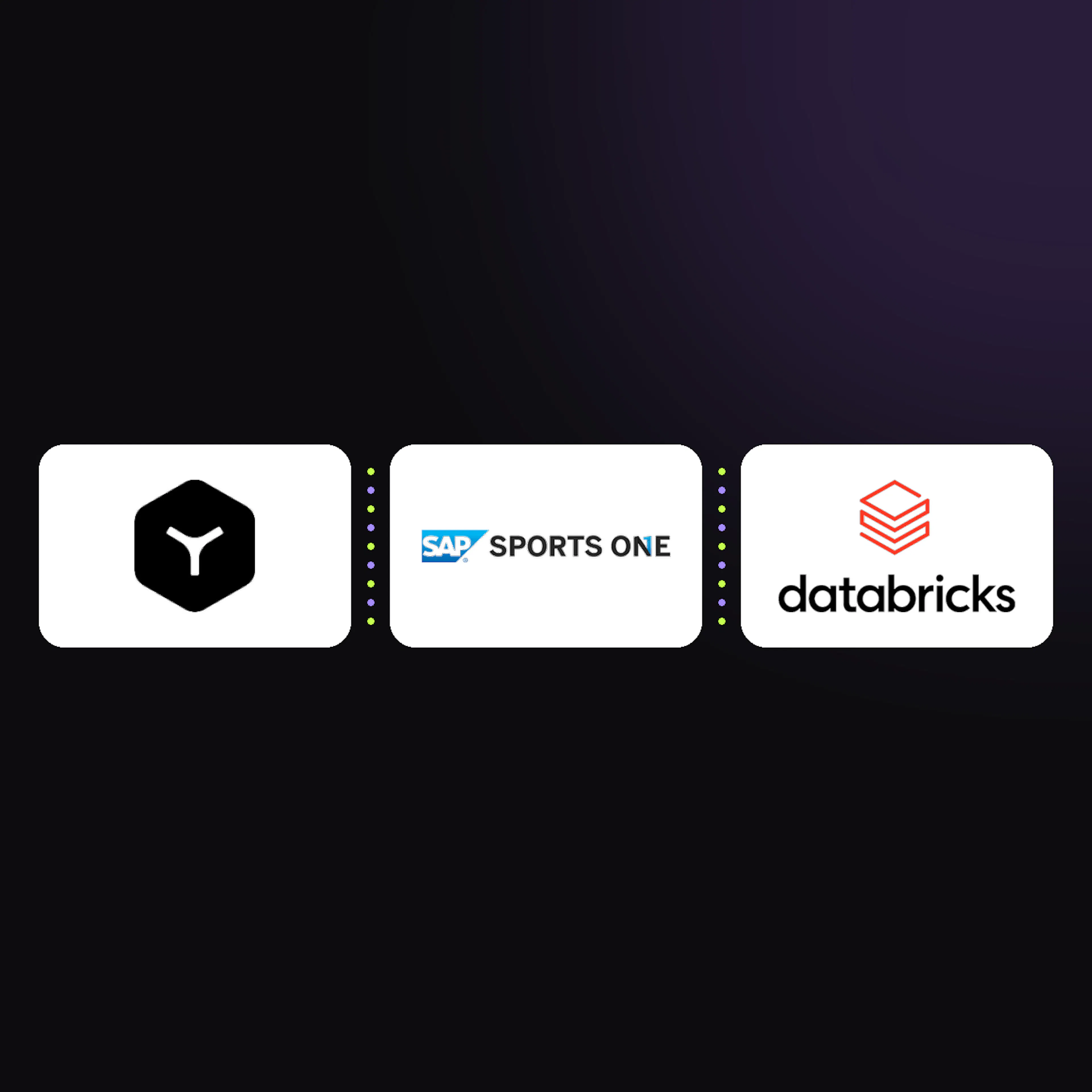 The Teamworks, SAP Sports One and Databricks logos side by side