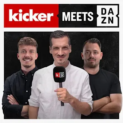 kicker meets DAZN podcast cover for the KMD Spezial episode on AI in football